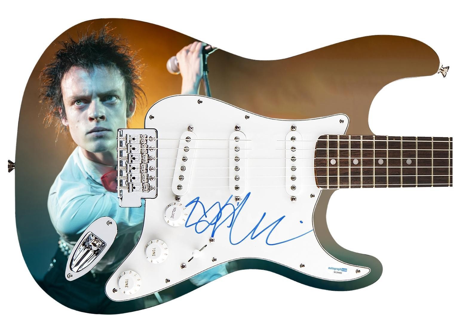 Anson Boon Signed 1/1 Custom Graphics Guitar ACOA