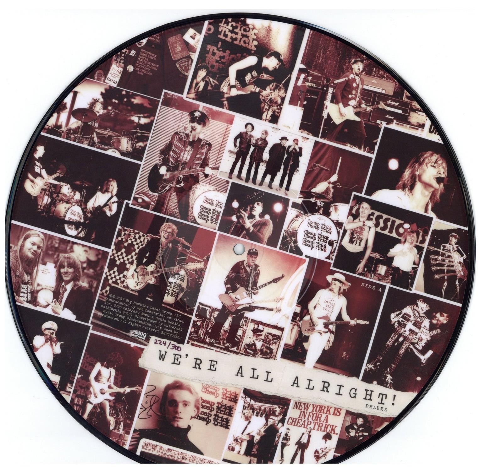 Cheap Trick Limited Edition to 300 We’re All Alright Picture Disc Album LP