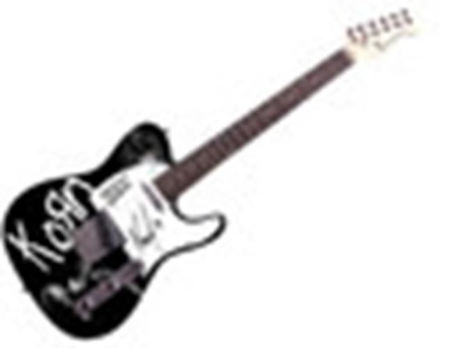 KoRn Munky Signed 1/1 Custom Graphics Guitar w Logo Sketch ACOA