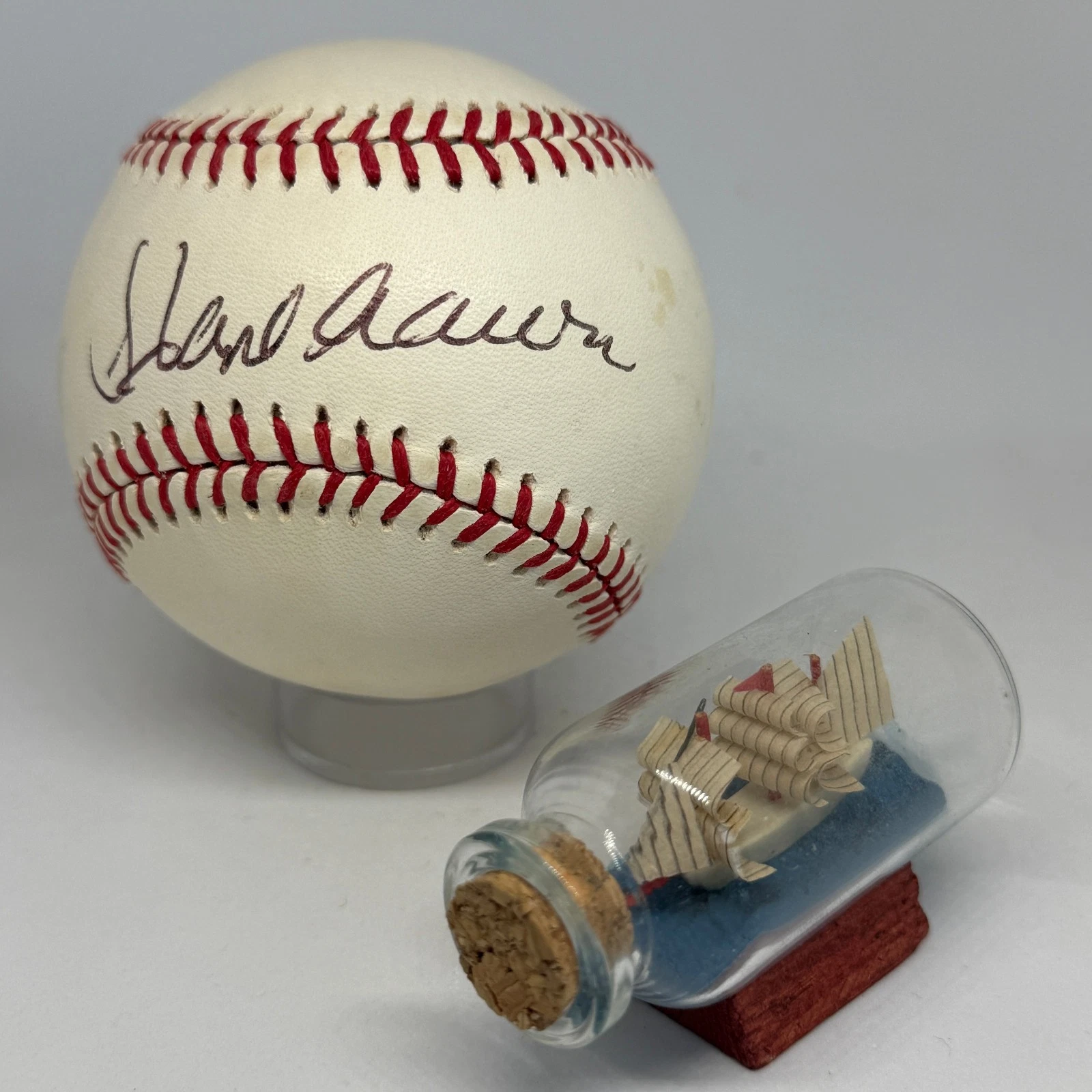 Hank Aaron signed Rawlings ONL Baseball JSA LOA Braves HOF Auto A4242