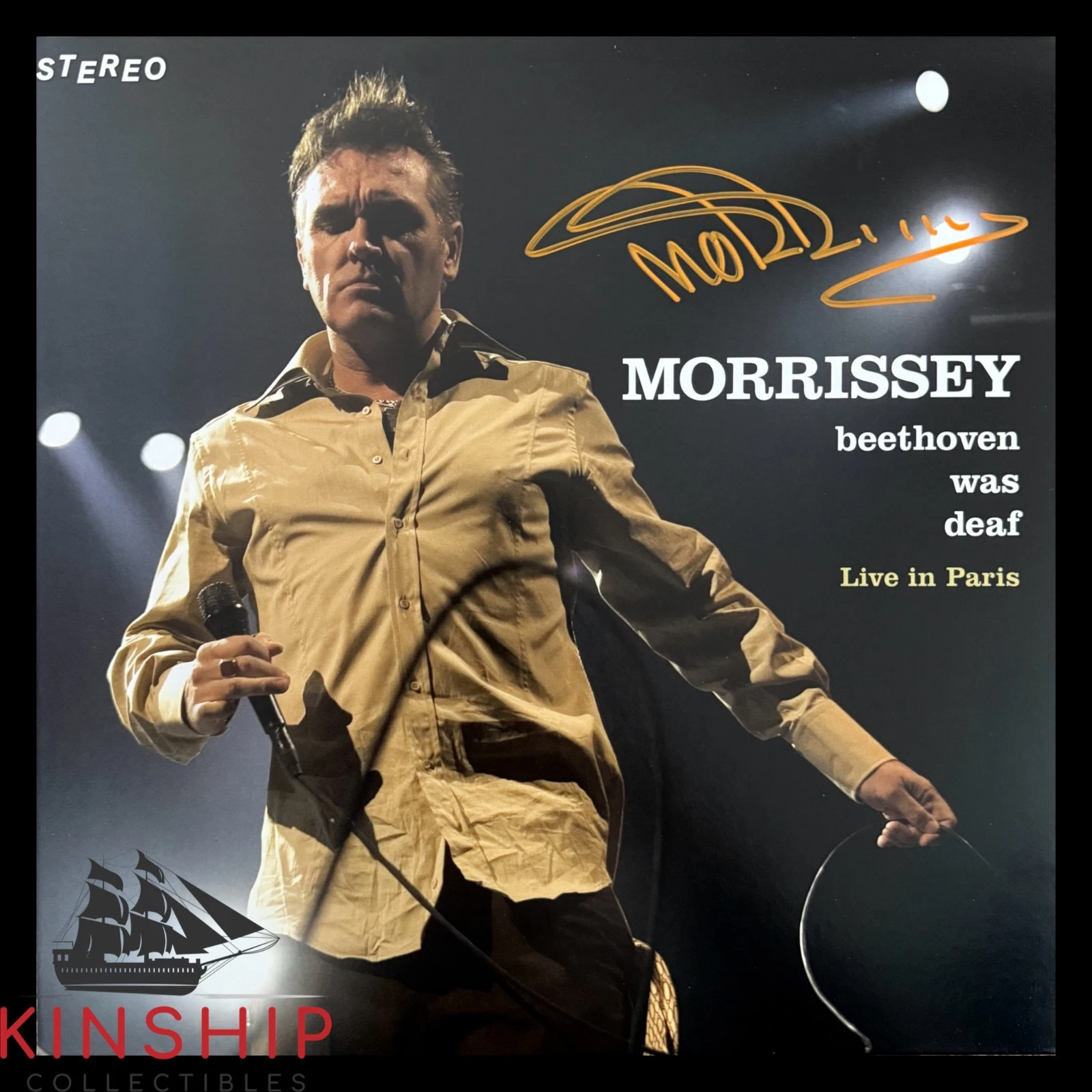 Morrissey signed Beethoven Was Deaf Vinyl Record Album JSA LOA Music Auto Z2487