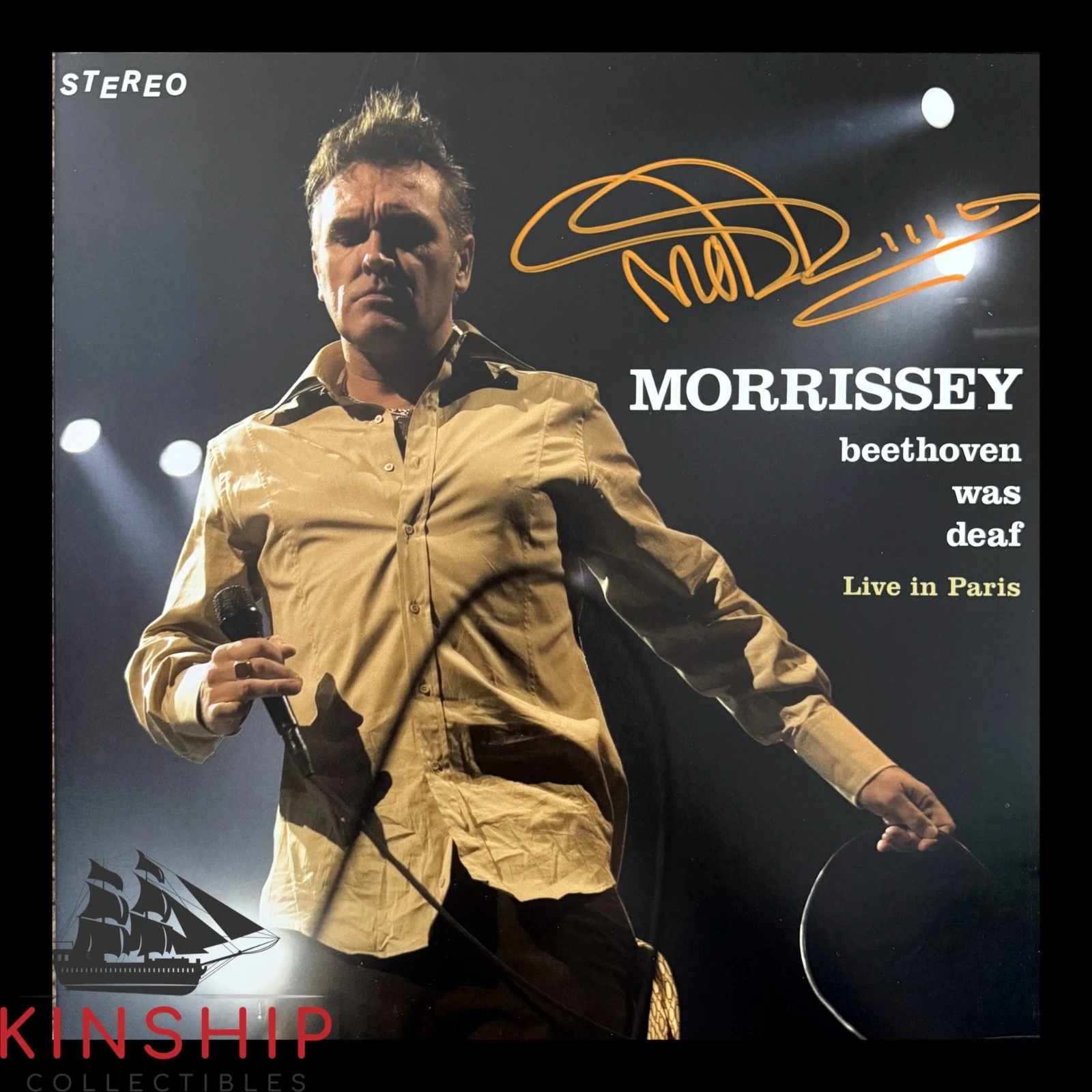 Morrissey signed Beethoven Was Deaf Vinyl Record Album JSA LOA Music Auto Z2488