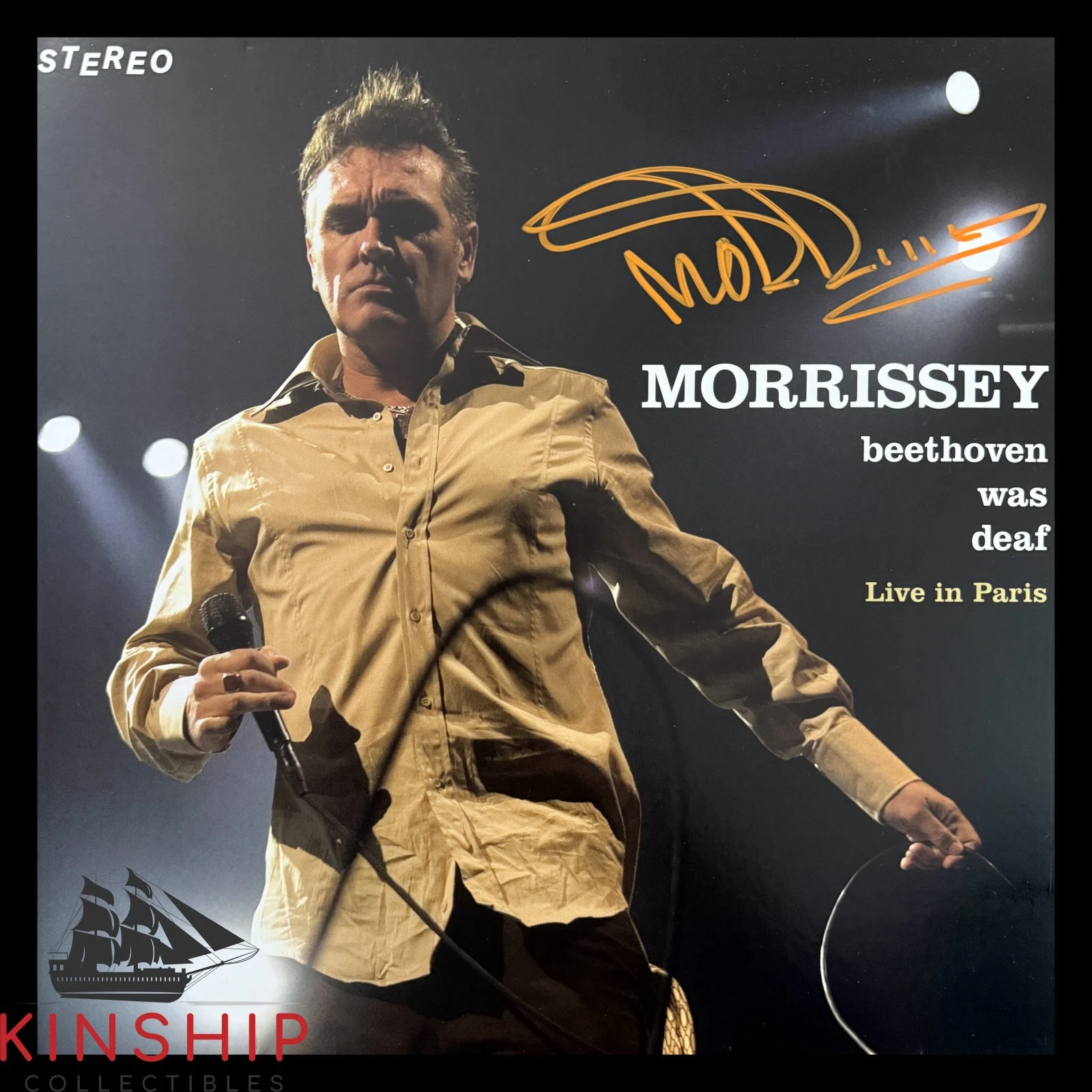 Morrissey signed Beethoven Was Deaf Vinyl Record Album JSA LOA Music Auto Z2490