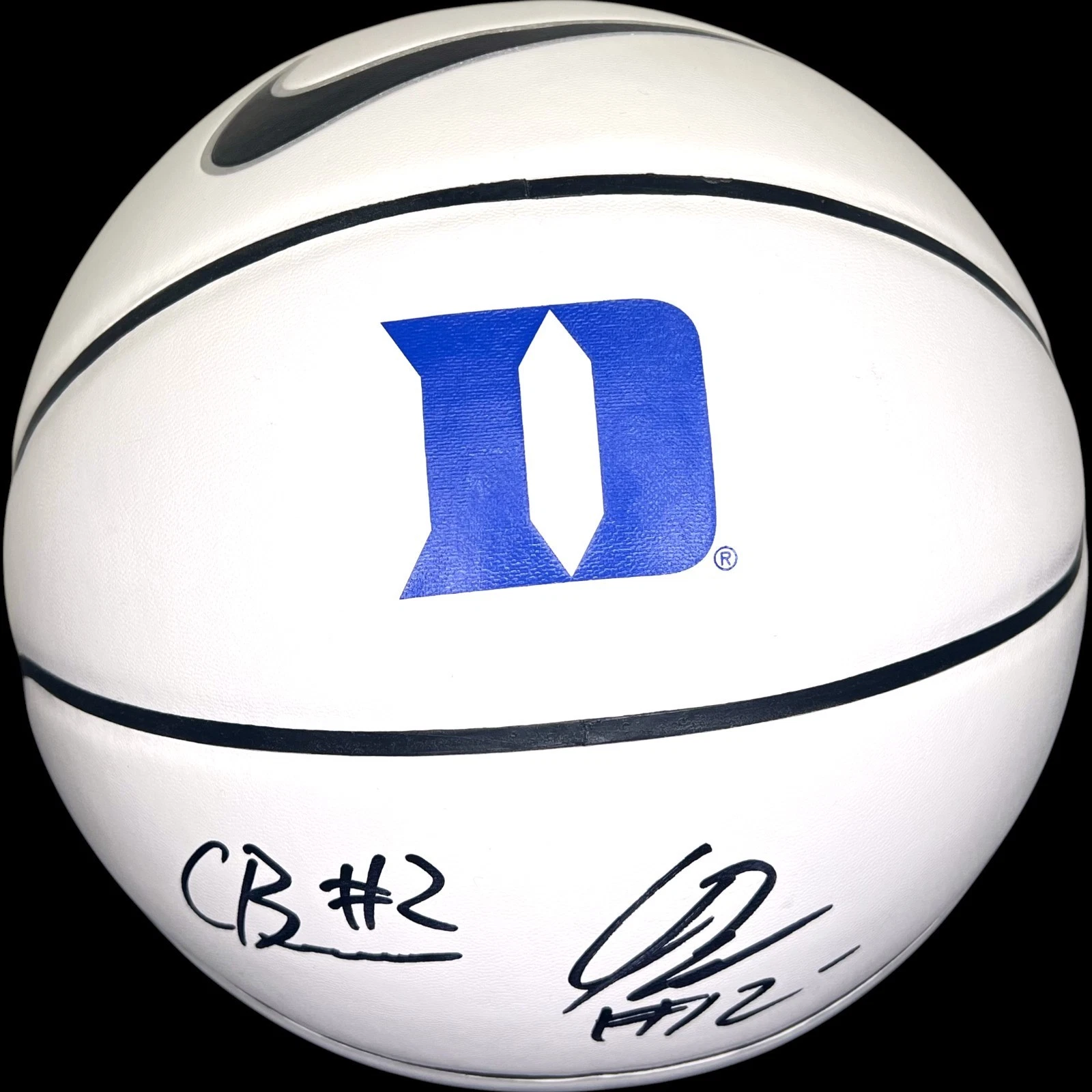 CAMERON CAM BOOZER & CAYDEN BOOZER SIGNED DUKE BLUE DEVILS NIKE BASKETBALL JSA