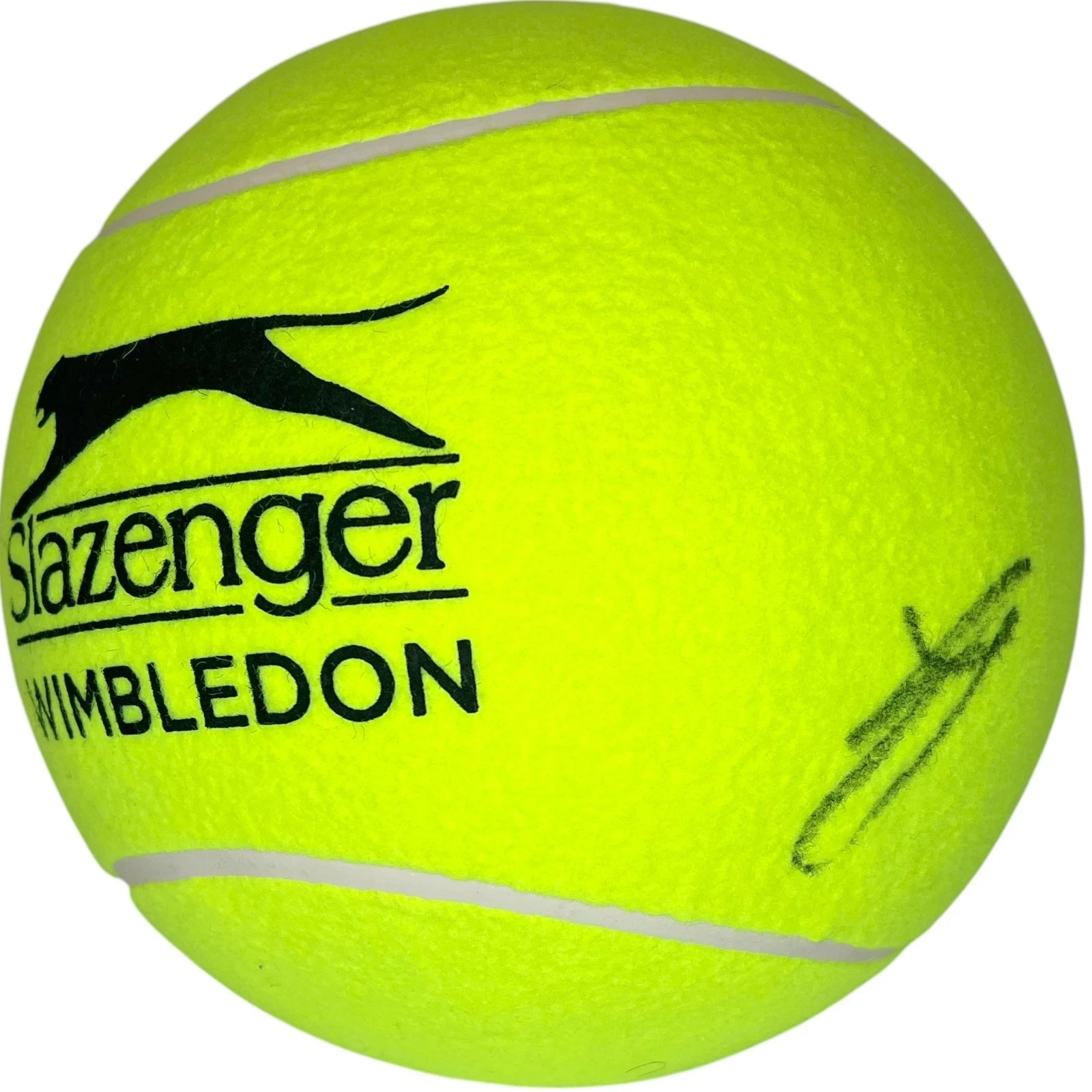 JANNIK SINNER SIGNED WIMBLEDON JUMBO TENNIS BALL 10