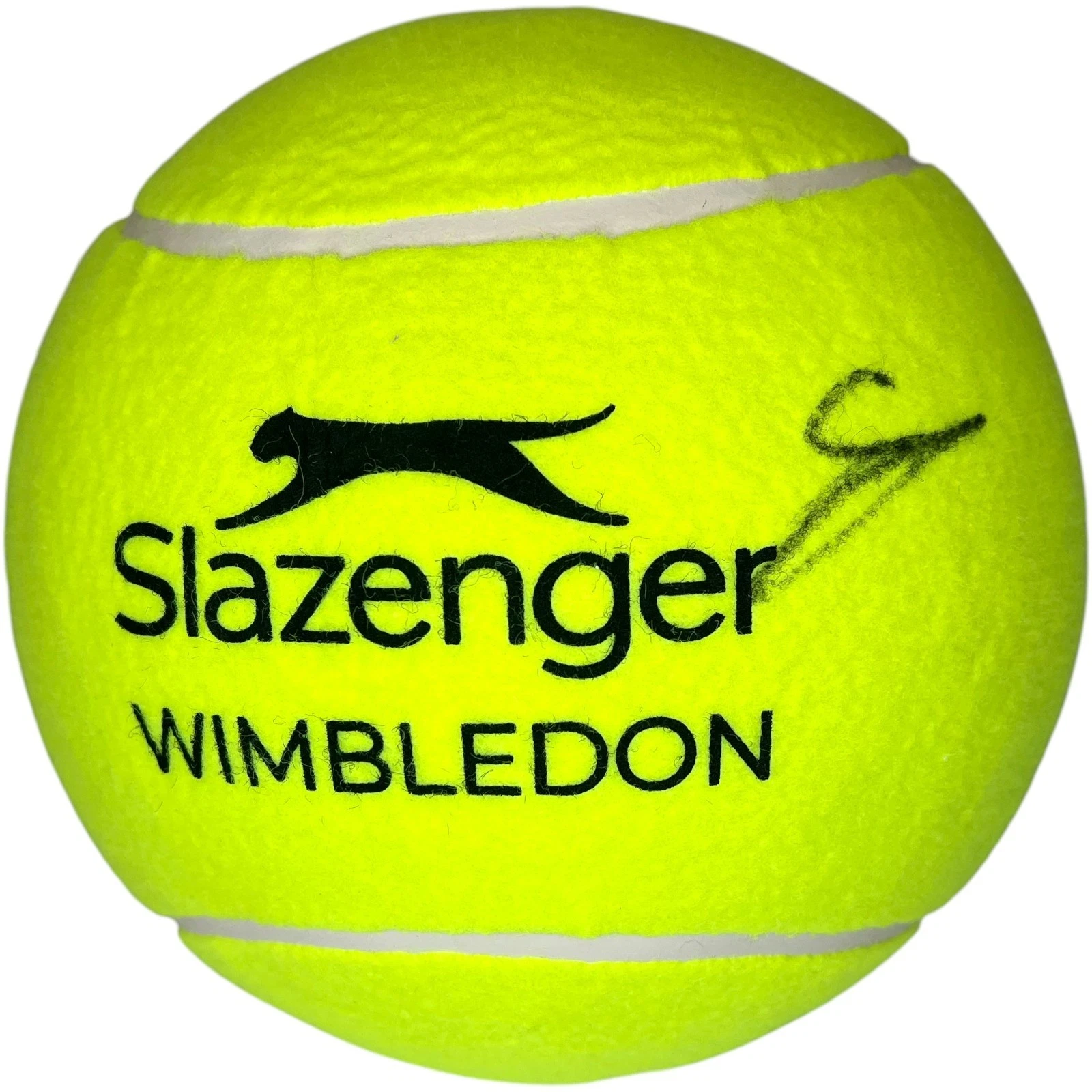 JANNIK SINNER SIGNED WIMBLEDON JUMBO TENNIS BALL 10