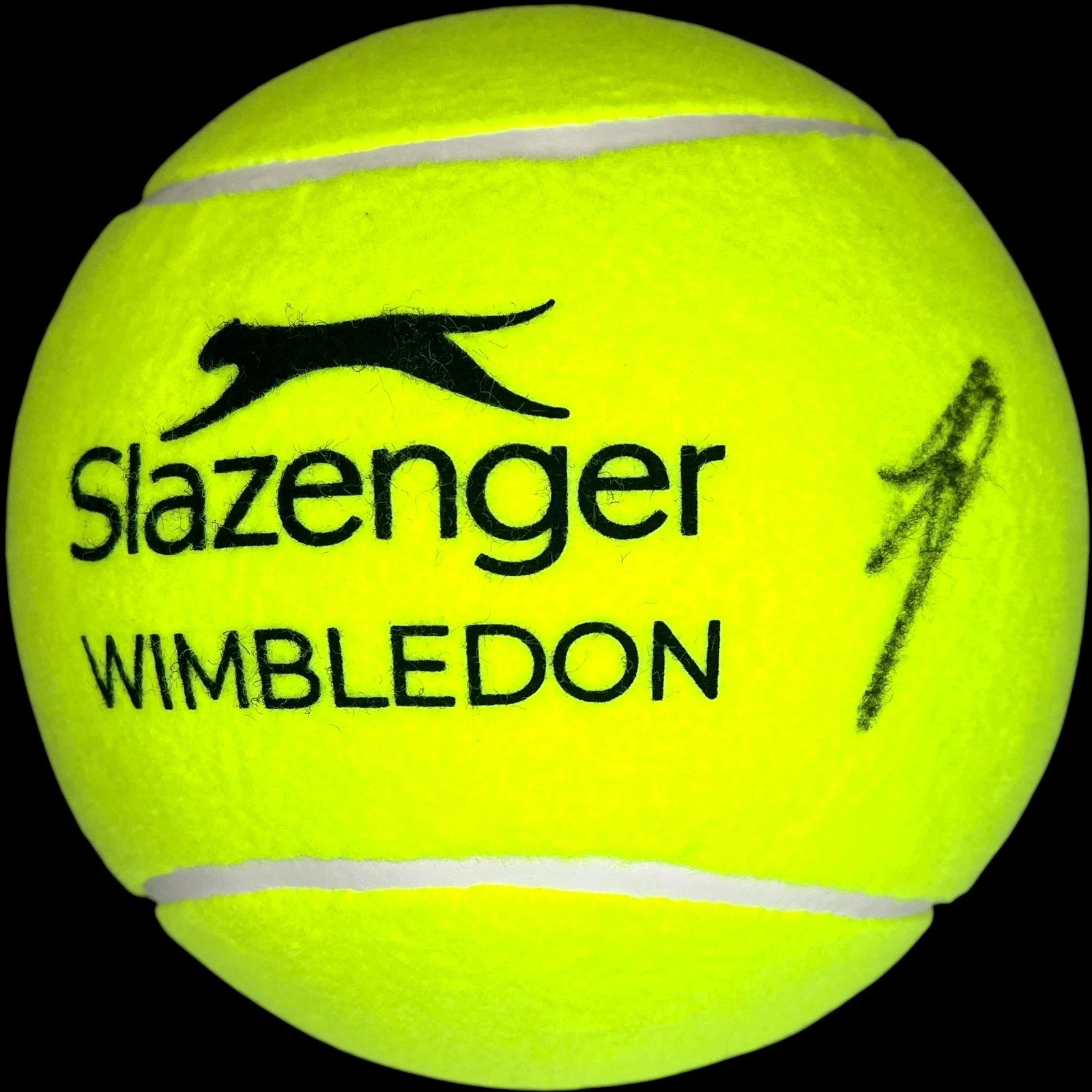 JANNIK SINNER SIGNED WIMBLEDON JUMBO TENNIS BALL 10