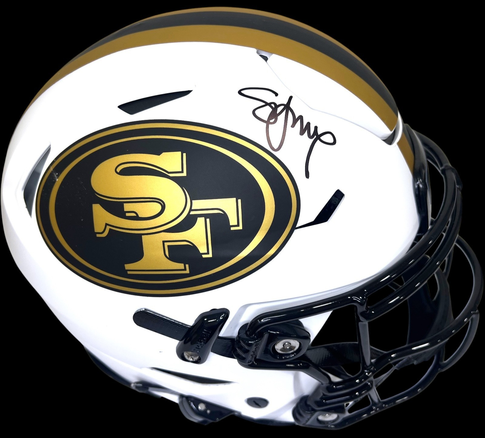 STEVE YOUNG SIGNED SAN FRANCISCO 49ERS FULL SIZE SPEEDFLEX HELMET LUNAR JSA COA