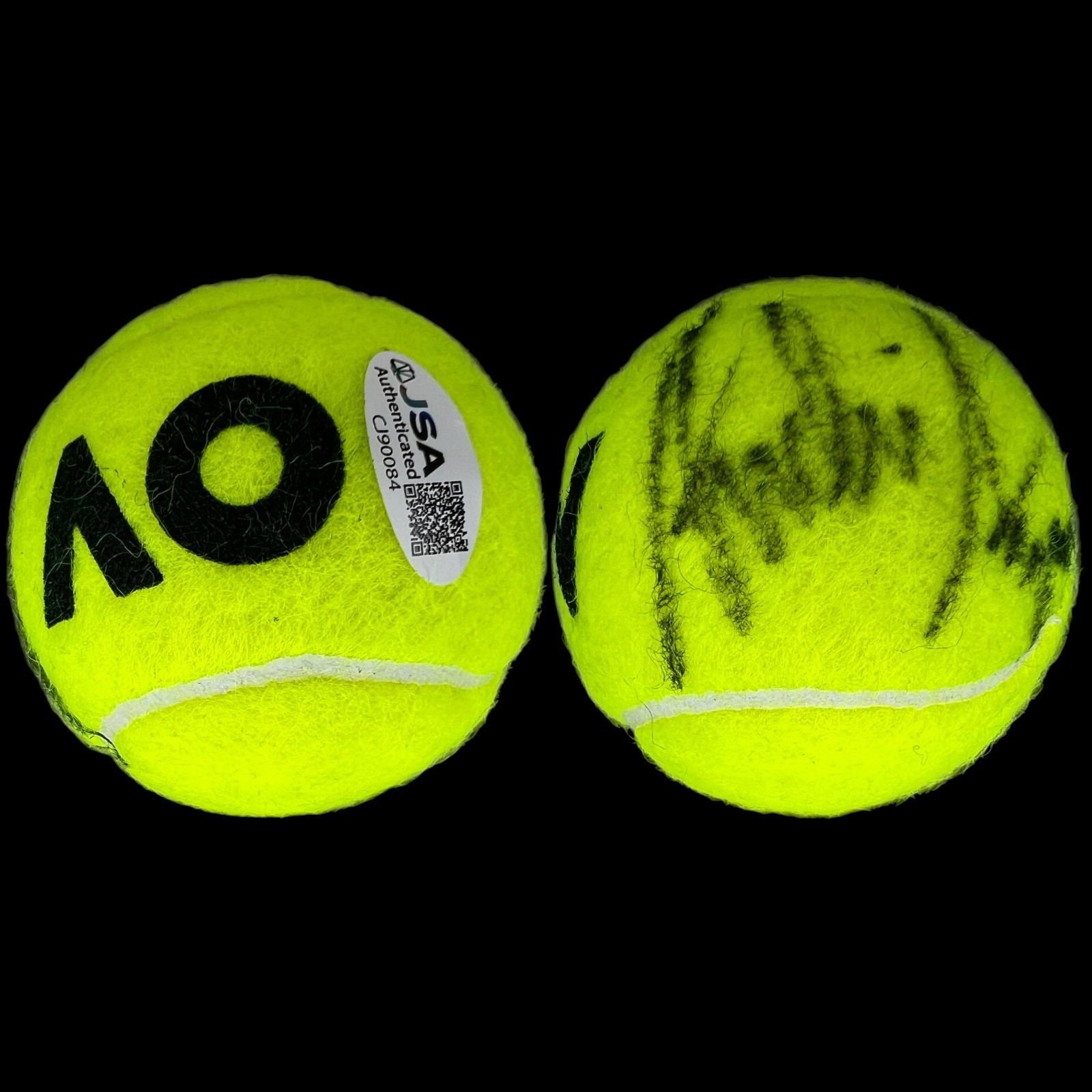 ANDRE AGASSI SIGNED AUTOGRAPHED AUSTRALIAN OPEN TENNIS BALL AO JSA COA