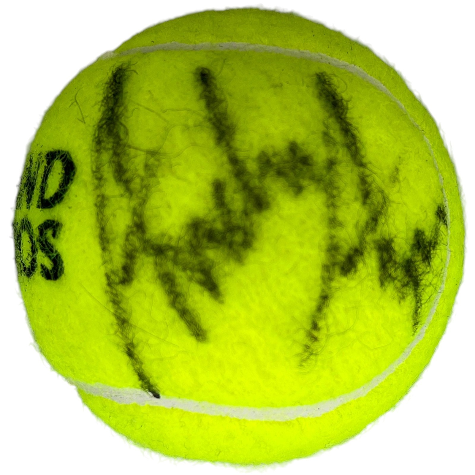 ANDRE AGASSI SIGNED AUTOGRAPHED FRENCH OPEN TENNIS BALL ROLLAND GARROS JSA COA