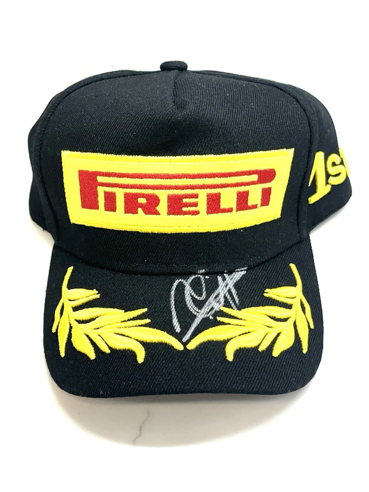 Mika Hakkinen Hand Signed Pirelli Hat McLaren Formula 1 F1 Beckett BAS COA