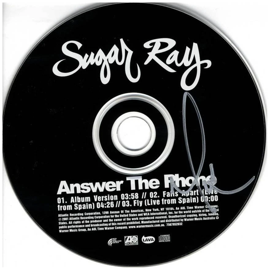 Sugar Ray Mark McGrath Signed Answer The Phone CD