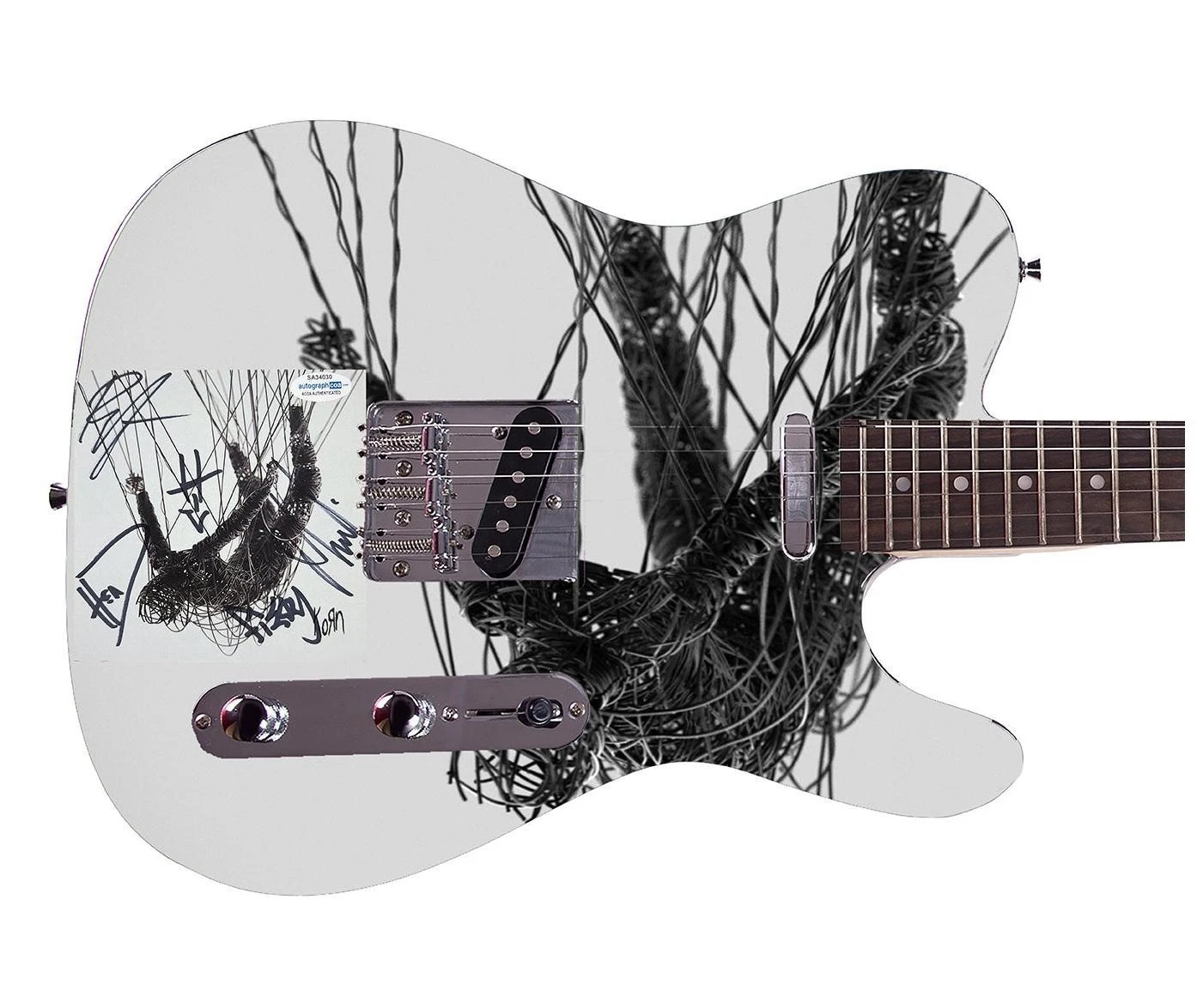 Korn Signed Autographed The Nothing Album CD Custom Graphics Photo Guitar ACOA
