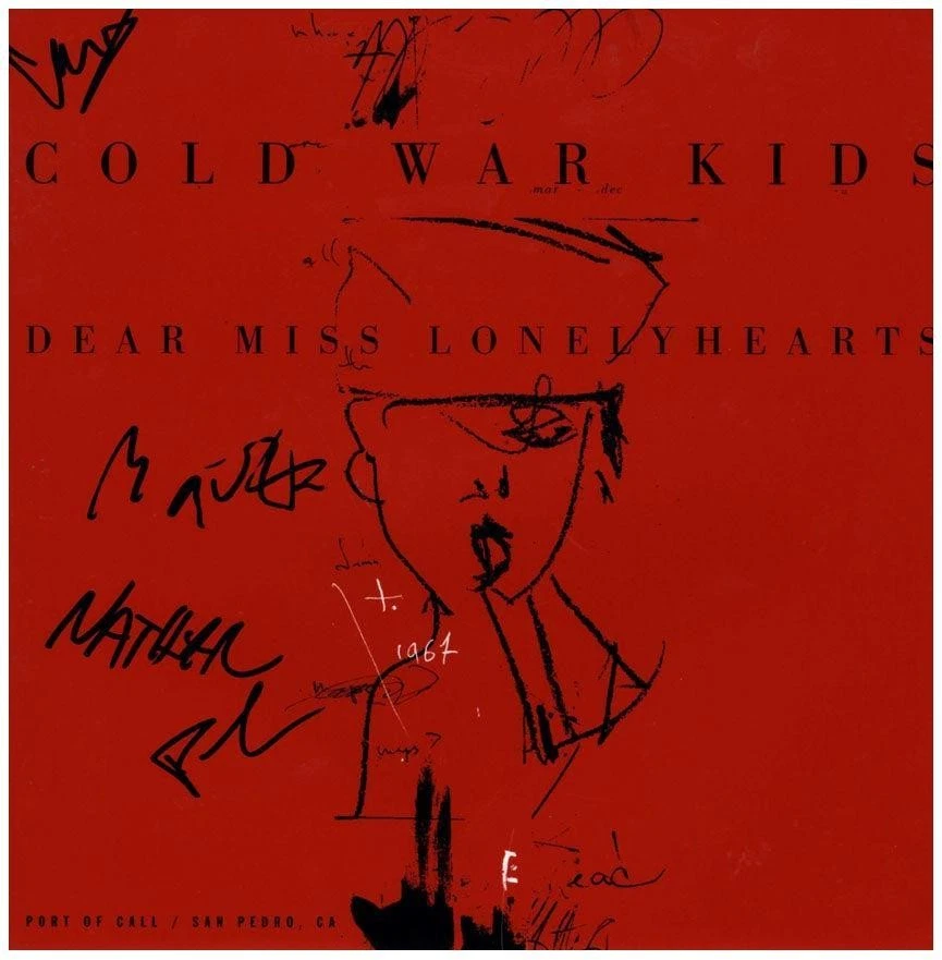 Cold War Kids Signed X4 Lonely Hearts Album Flat