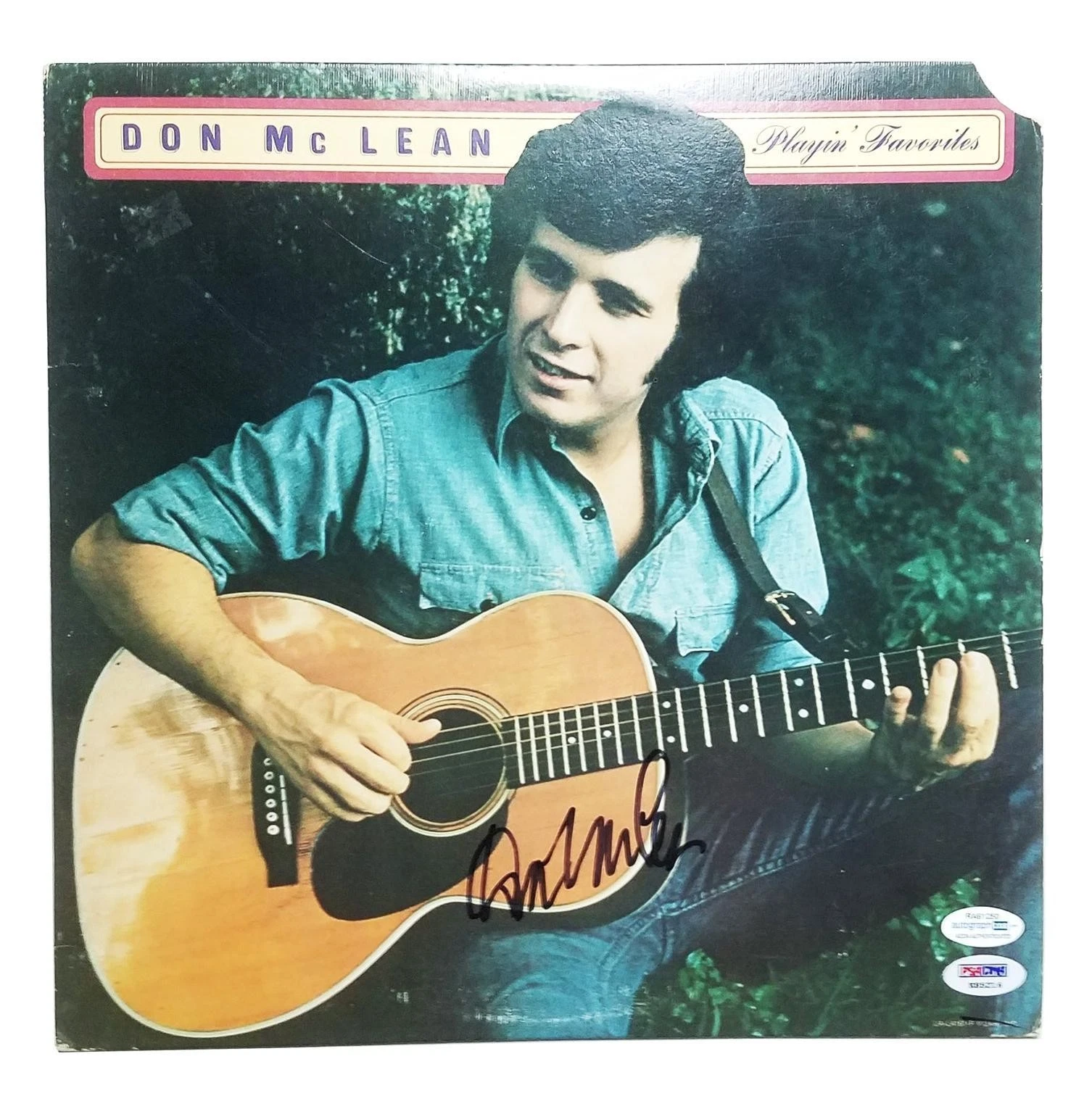 Don McLean Signed Autographed Record Album LP ACOA