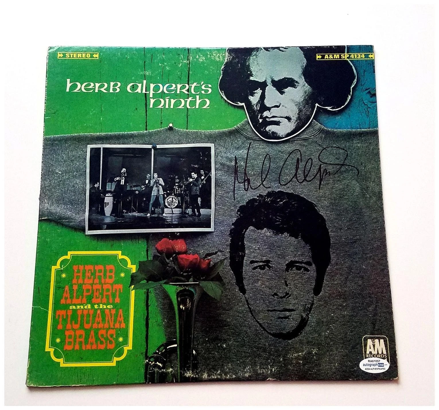 Herb Alpert Signed Autographed Ninth Album Cover LP ACOA