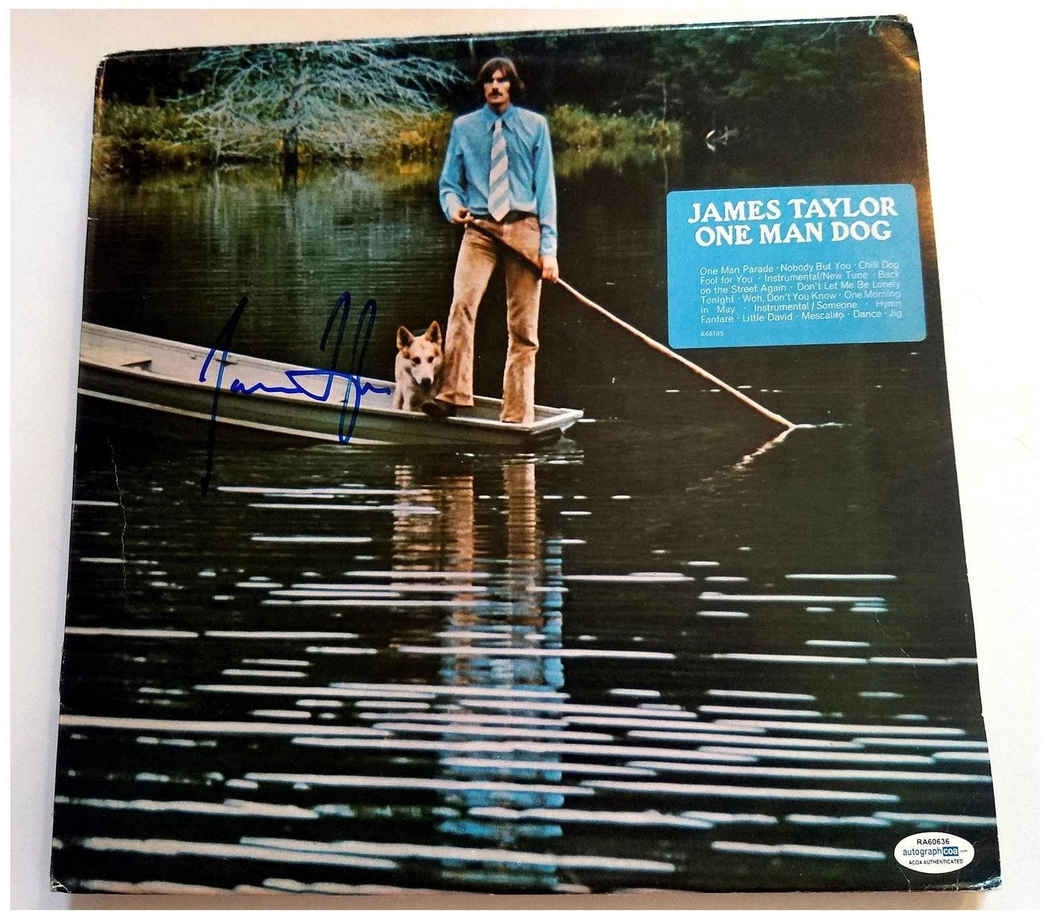 James Taylor Signed Autographed Record Album LP ACOA