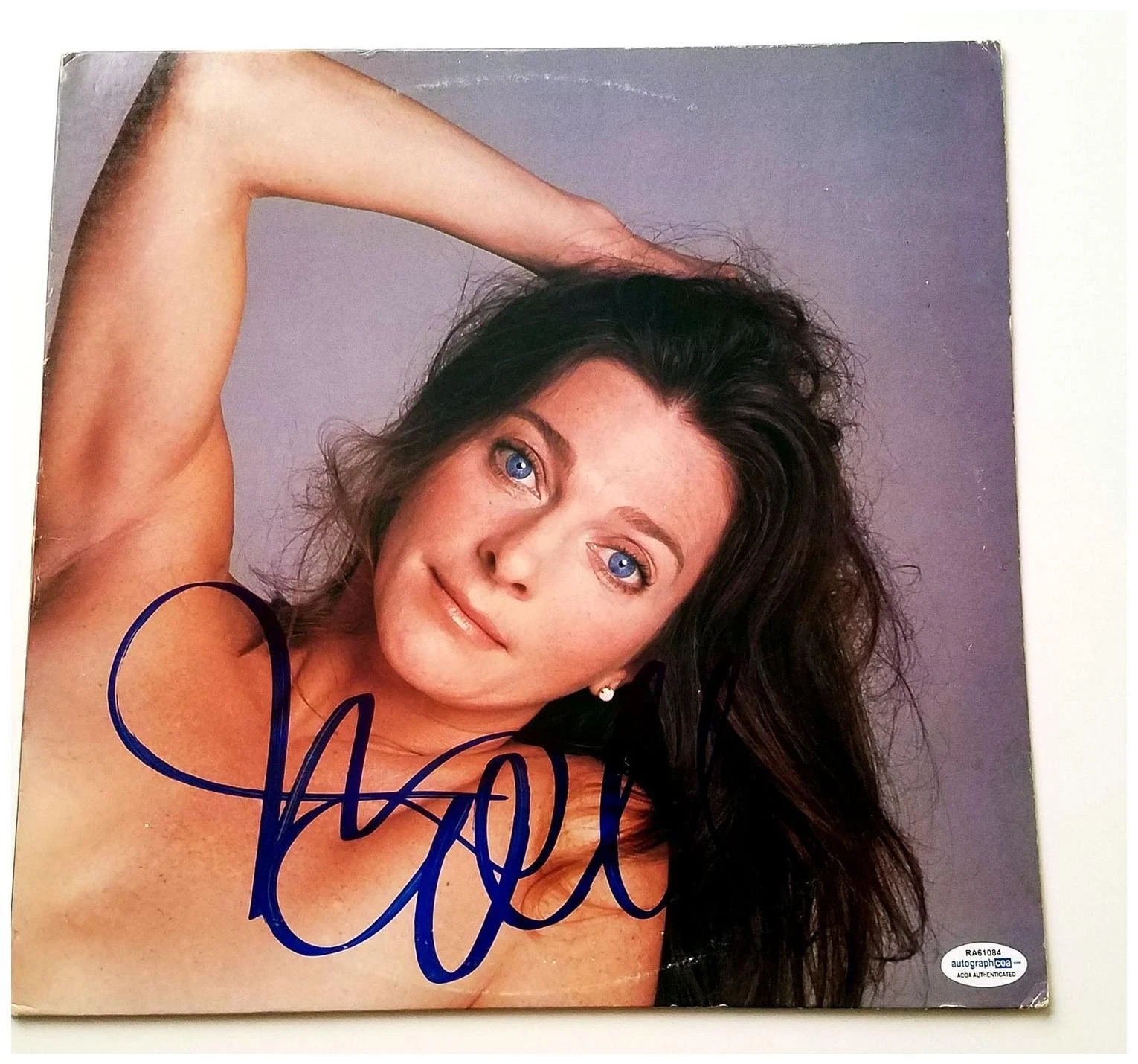 Judy Collins Autographed Hard Times For Lovers Album Cover LP ACOA