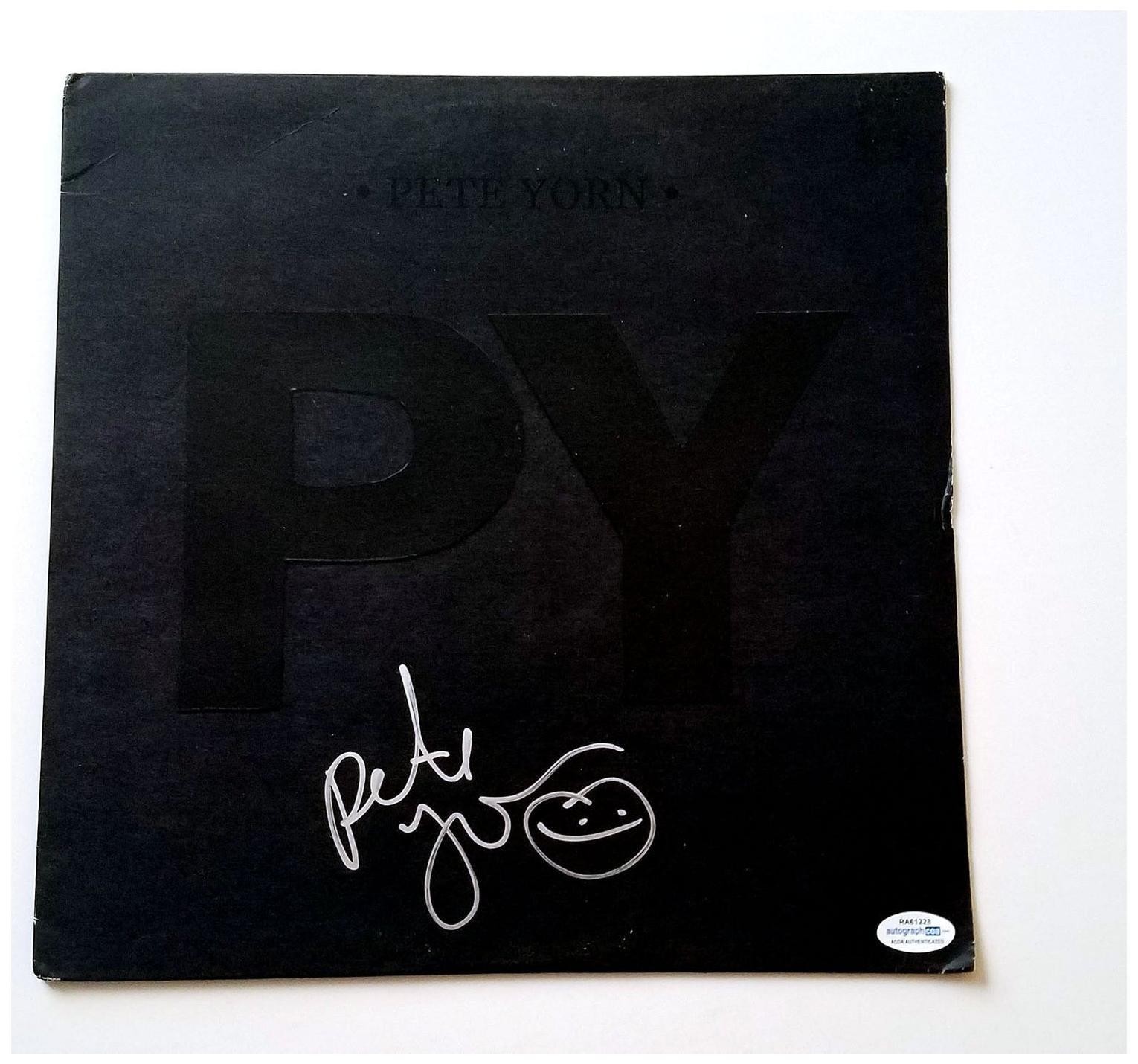 Pete Yorn Signed Autographed Self Titled Album Cover LP ACOA