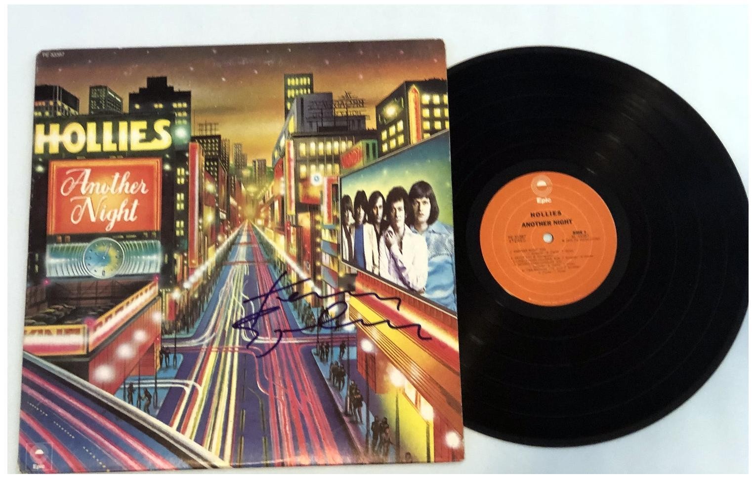 The Hollies Terry Sylvester Another Night Signed Vinyl Album Lp