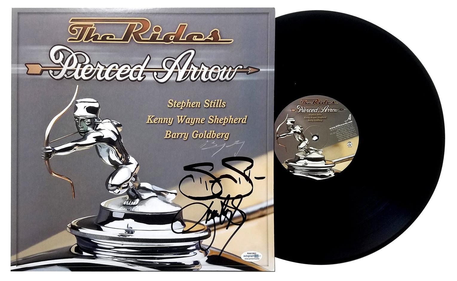 The Rides Stephen Stills Kenny Wayne Shepherd Signed LP ACOA