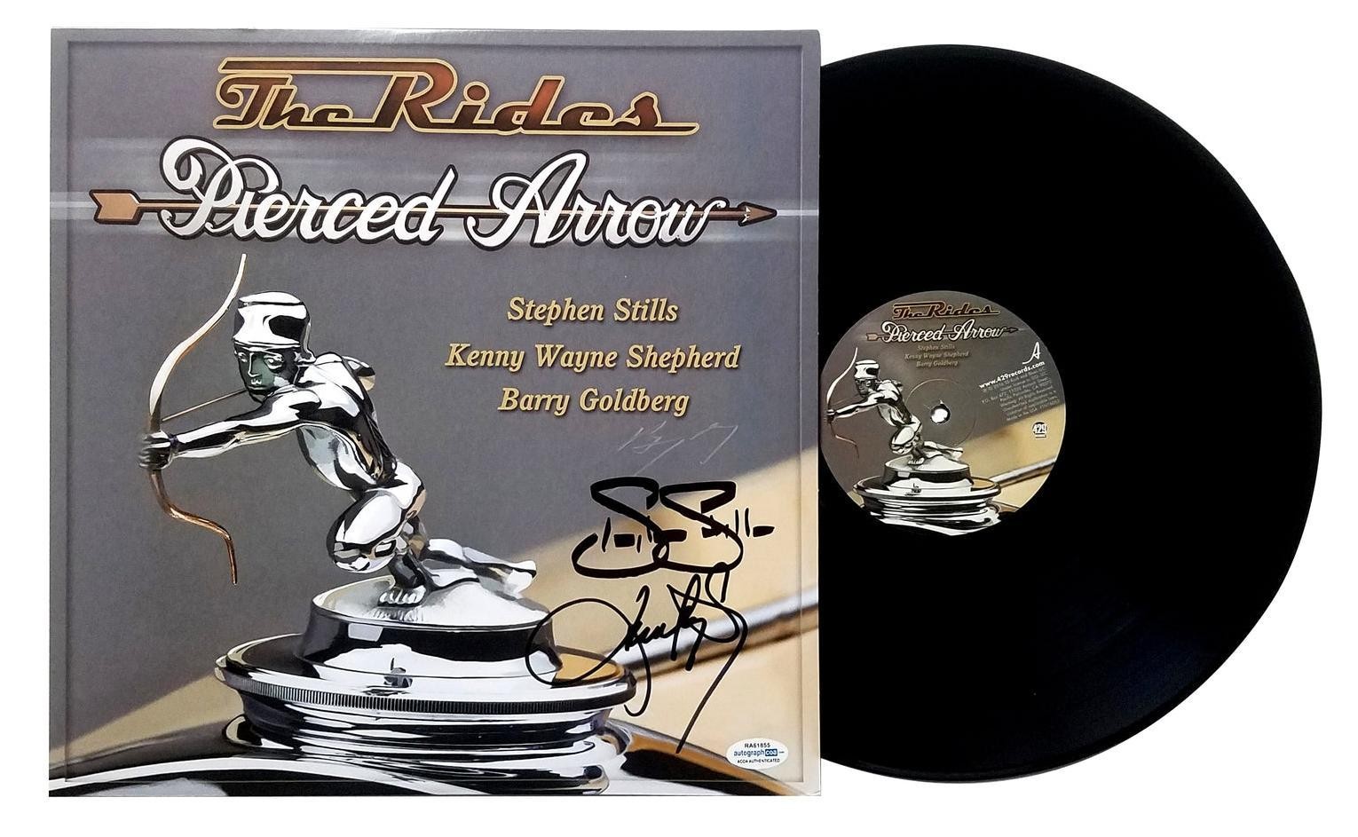 The Rides Stephen Stills Kenny Wayne Shepherd Signed LP ACOA