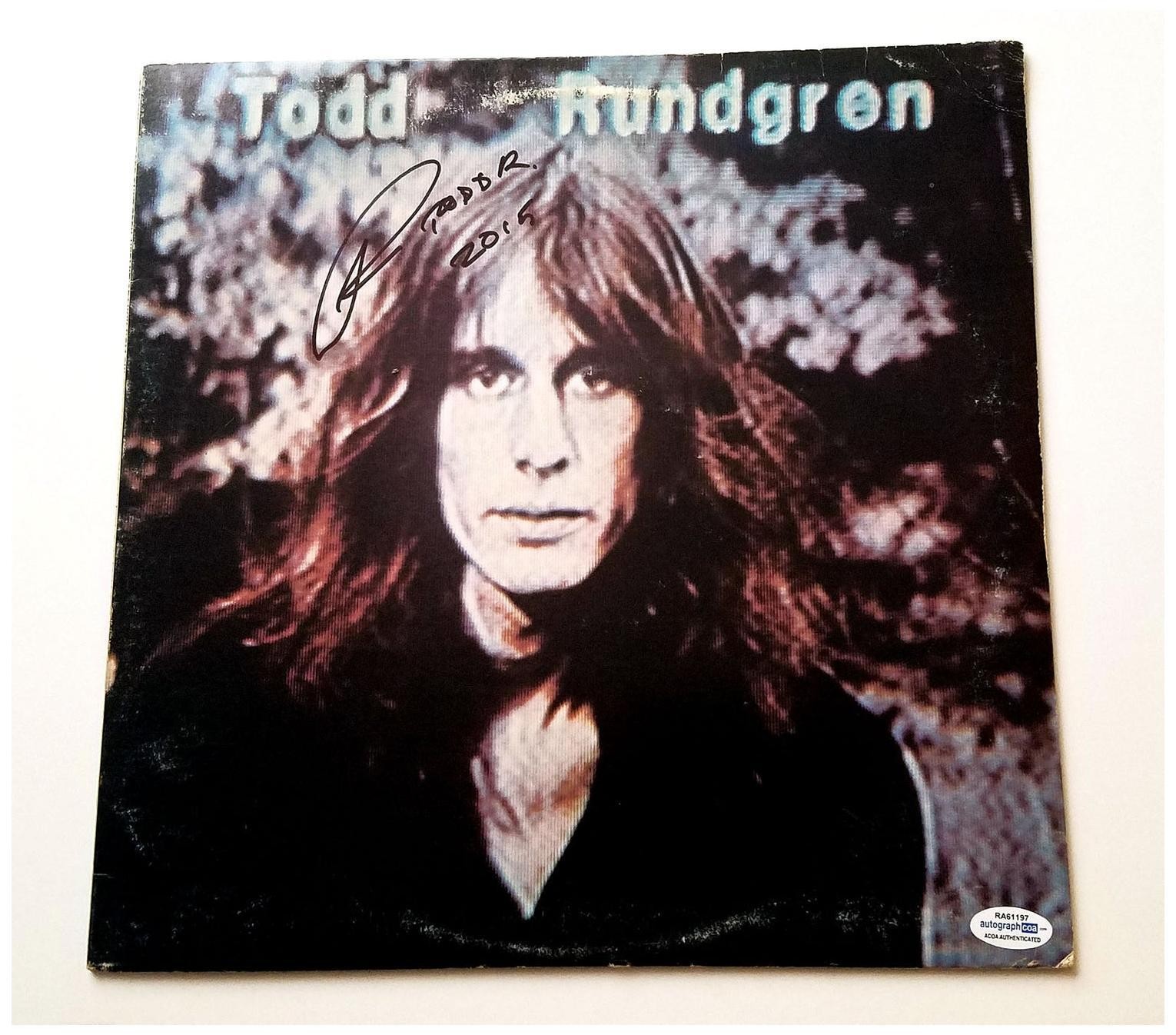 Todd Rundgren Autographed Hermit Of Mink Hollow Album LP ACOA