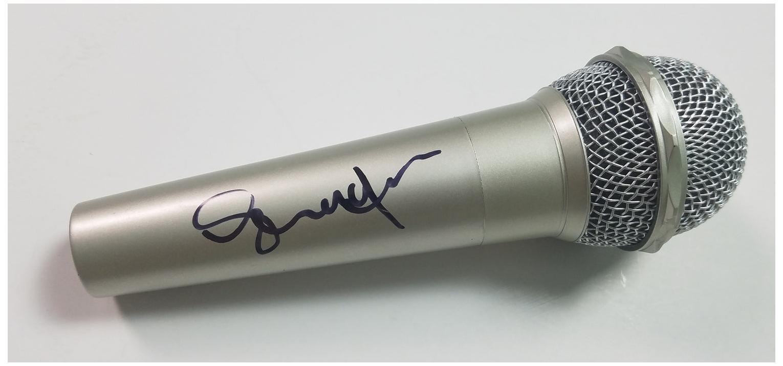 Deep Purple Signed Autographed Glenn Hughes Microphone Exact Video Proof ACOA