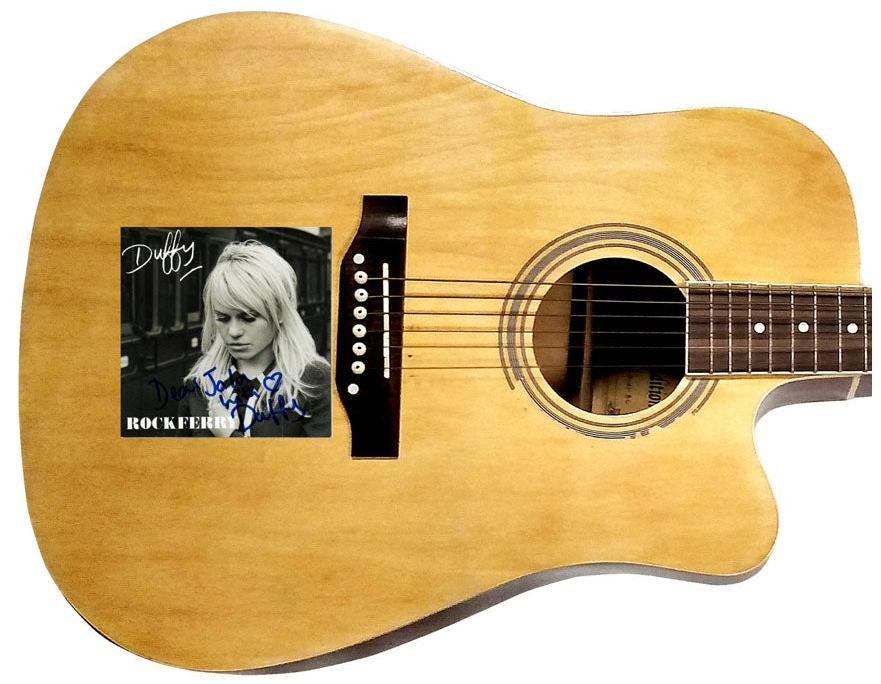 Duffy Signed Dear John CD Cover Acoustic Guitar