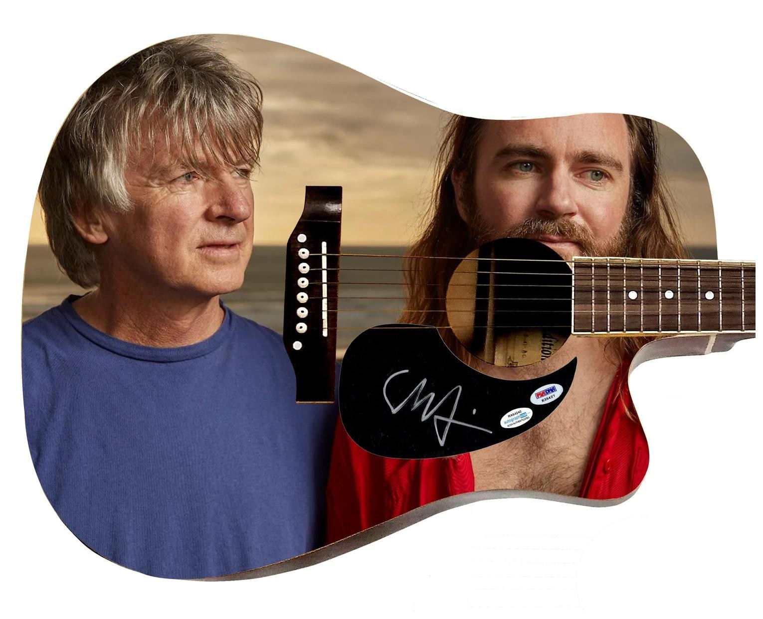 Liam Finn Signed Custom Graphics 1/1 Acoustic Guitar ACOA PSA