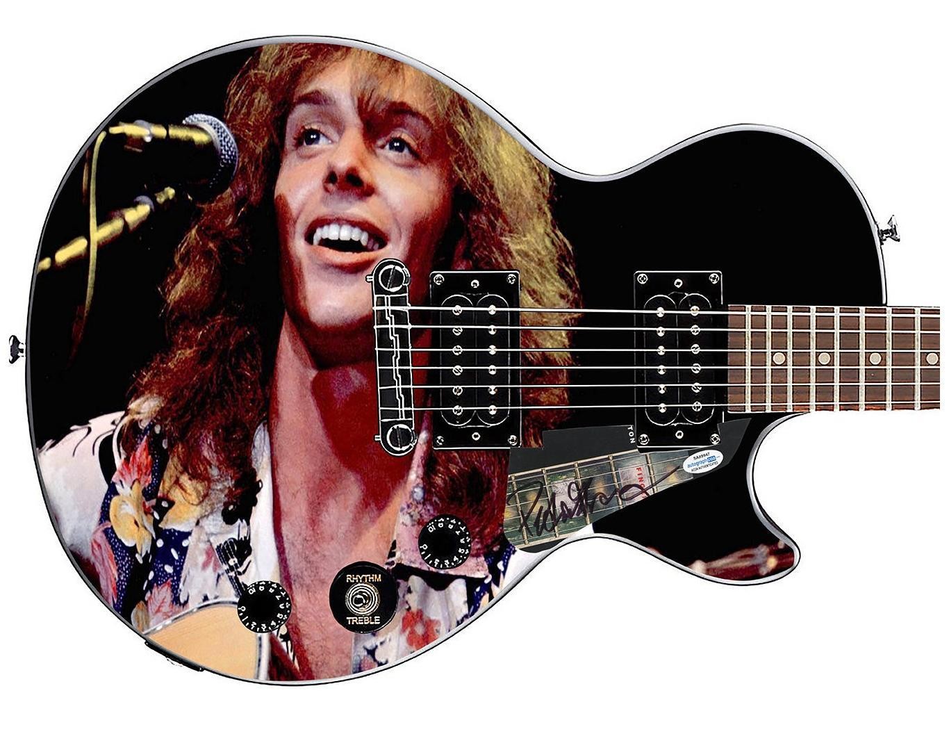 Peter Frampton Signed Gibson Epiphone Les Paul Photo Graphics Guitar ACOA