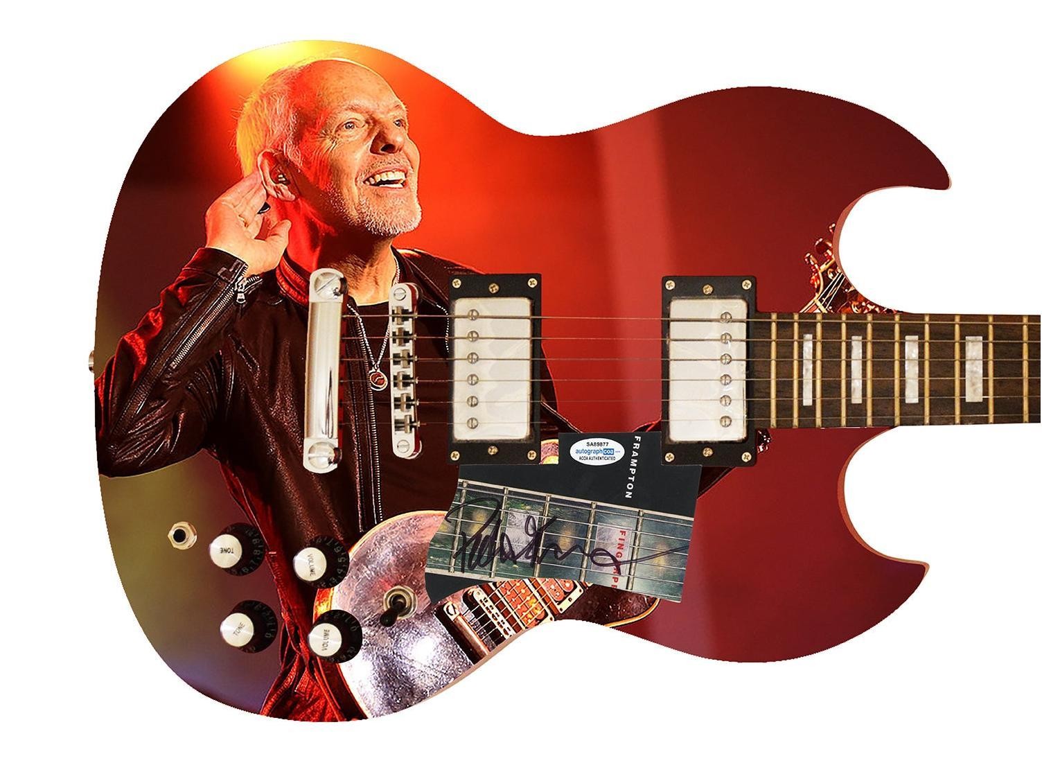 Peter Frampton Signed Autographed Custom Photo Graphics Guitar ACOA ACOA