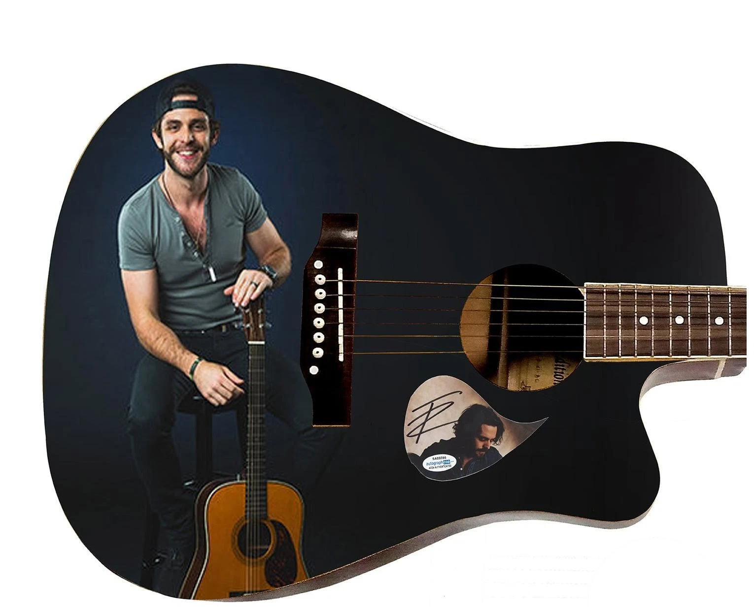 Thomas Rhett Signed Autographed Custom Photo Graphics Guitar ACOA ACOA