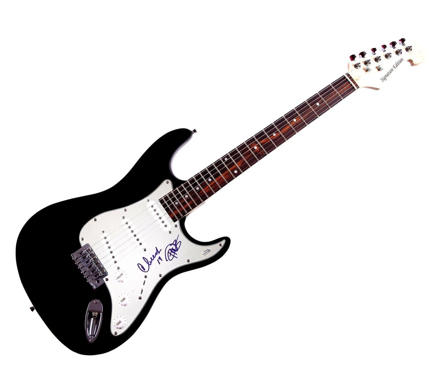 Cheech & Chong Autographed X2 Guitar Cheech Marin Tommmy Chong ACOA