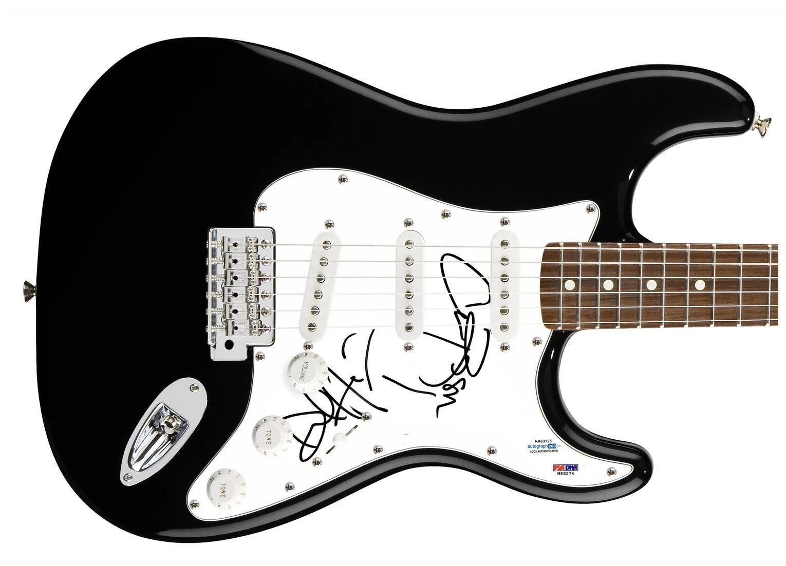 Los Lobos Signed Autographed Guitar ACOA PSA