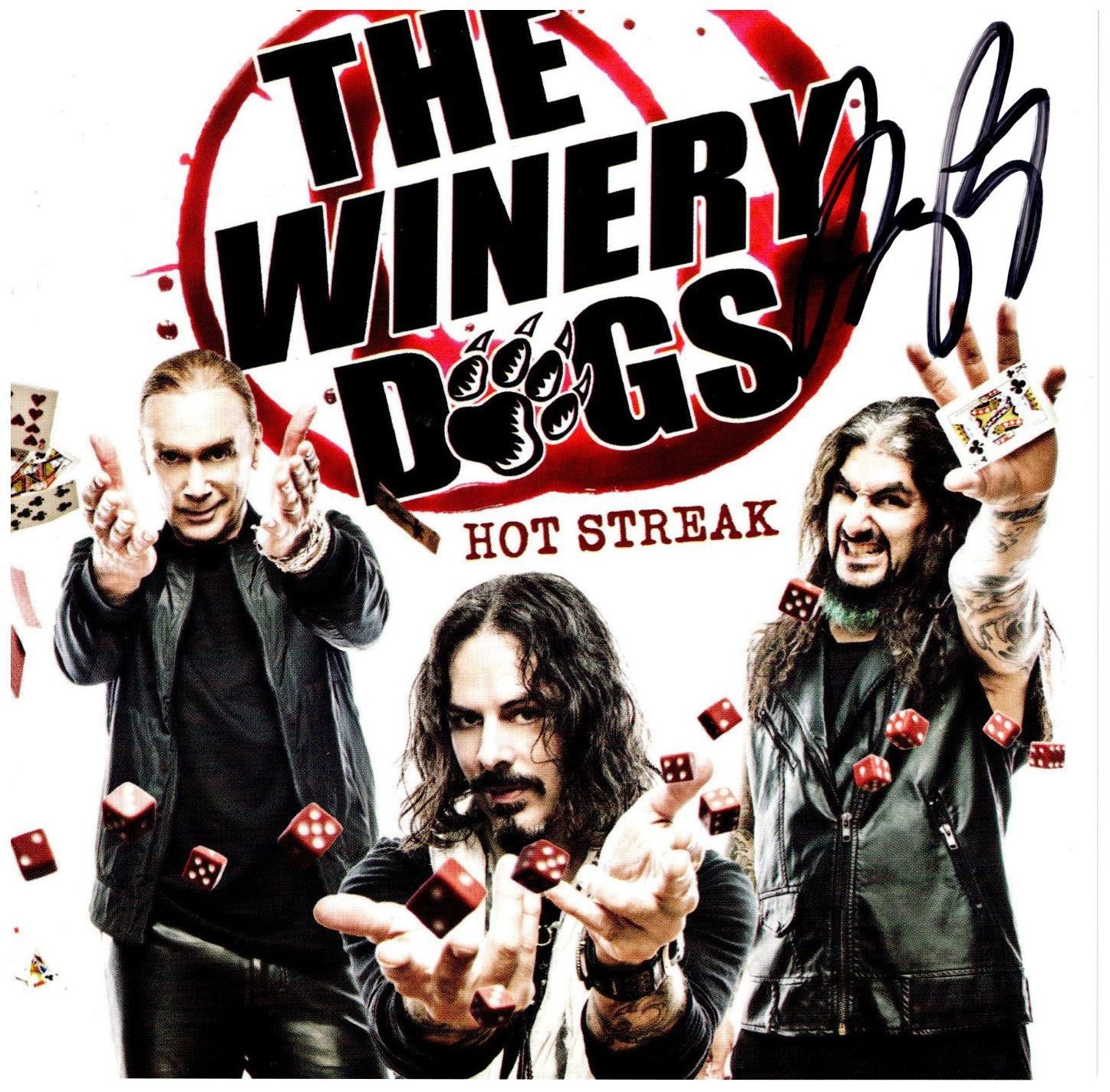 Winery Dogs Mike Portnoy Autographed Hot Streak Cd Cover