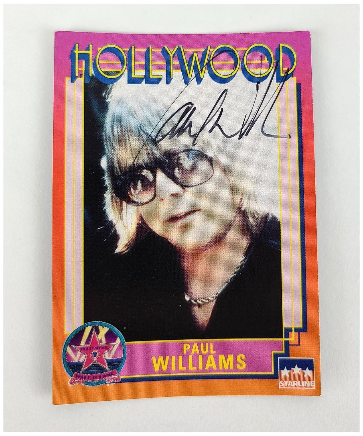 Paul Williams Signed Starline Hollywood Collectors Trading Card ACOA