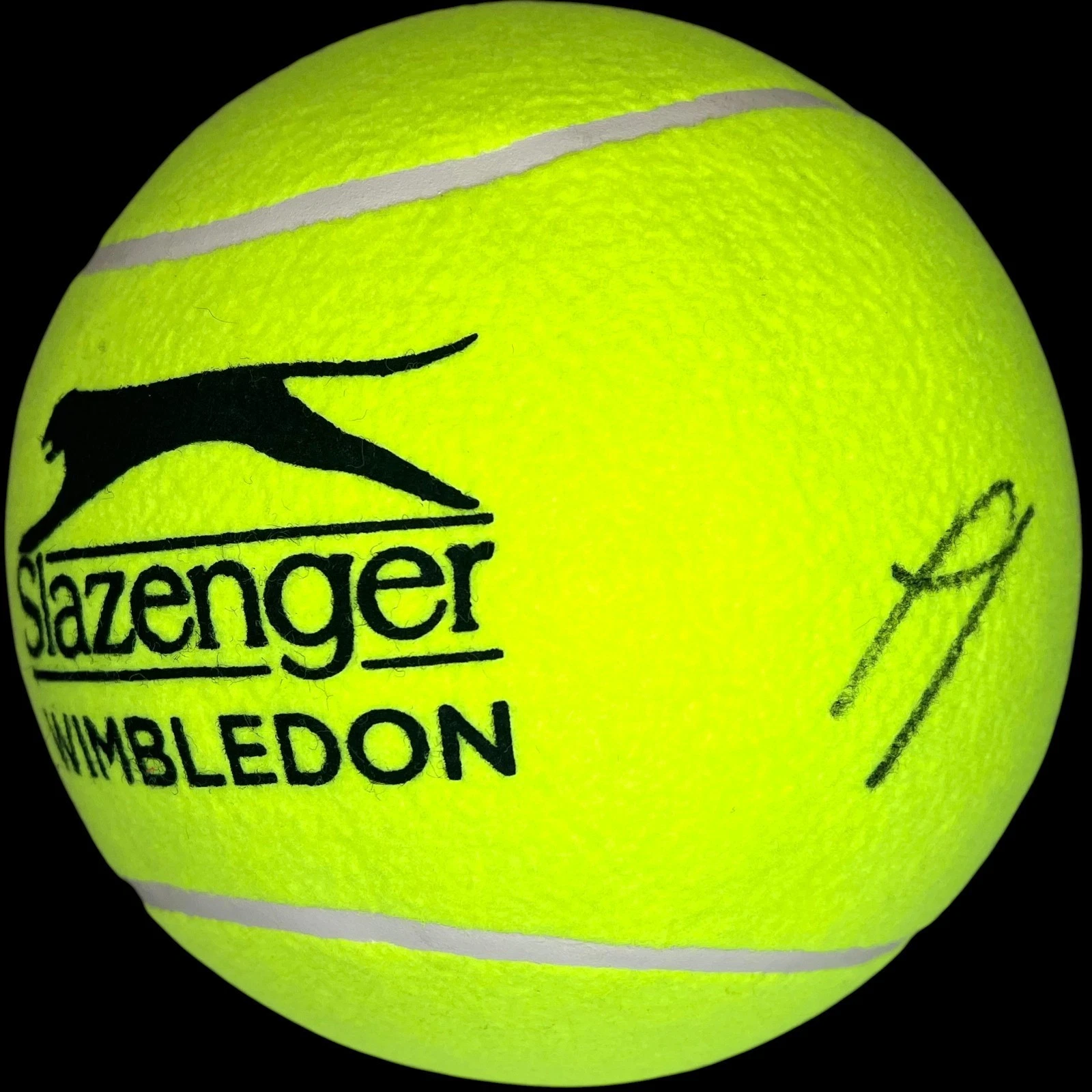 JANNIK SINNER SIGNED WIMBLEDON JUMBO TENNIS BALL 10