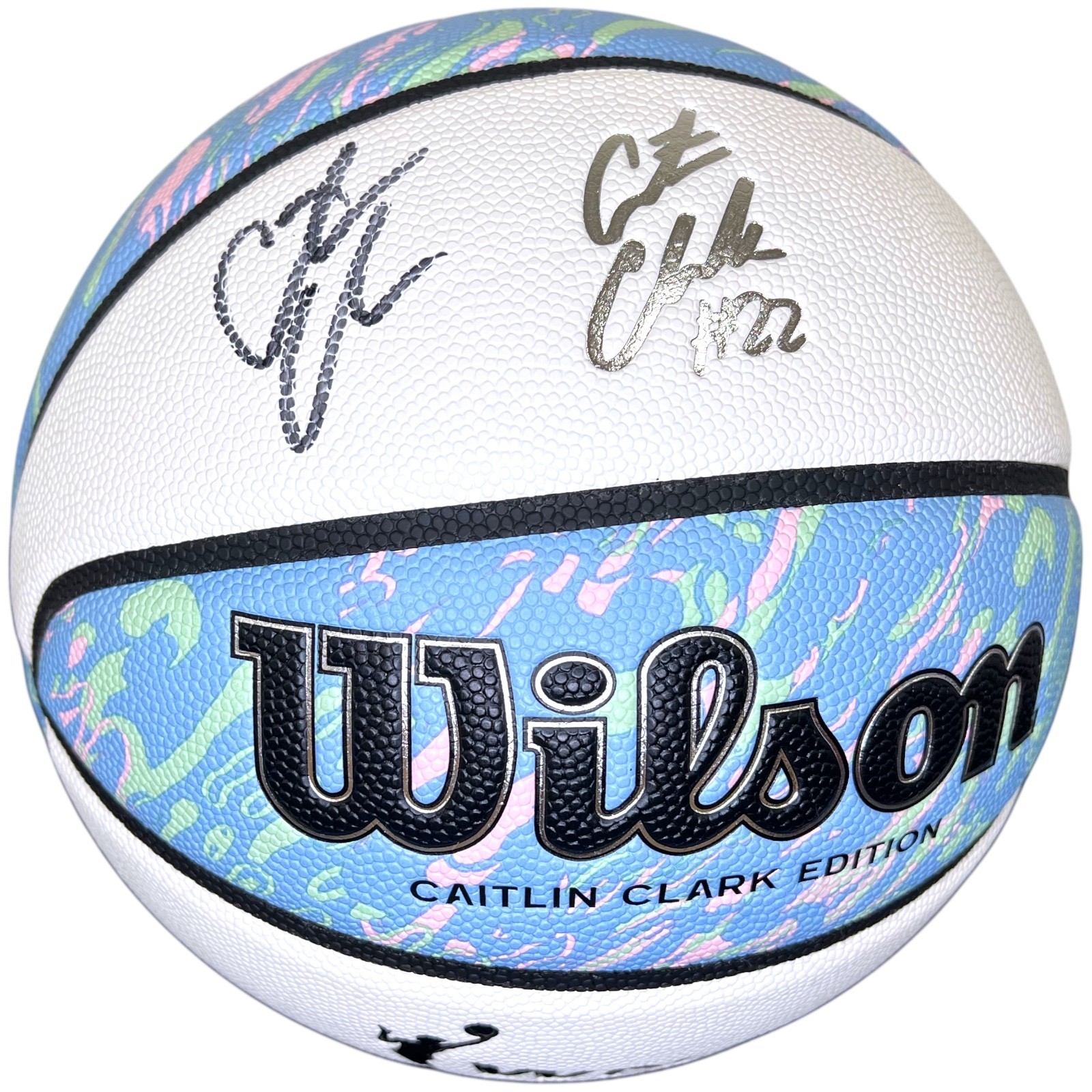CAITLIN CLARK SIGNED AUTOGRAPHED WILSON WNBA OASIS BASKETBALL INDIANA FEVER JSA