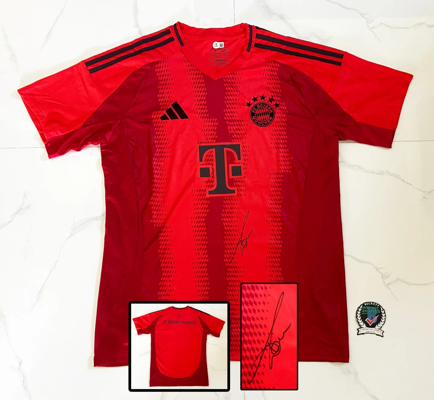 Luca Toni Signed Jersey FC Bayern Munich Beckett BAS COA