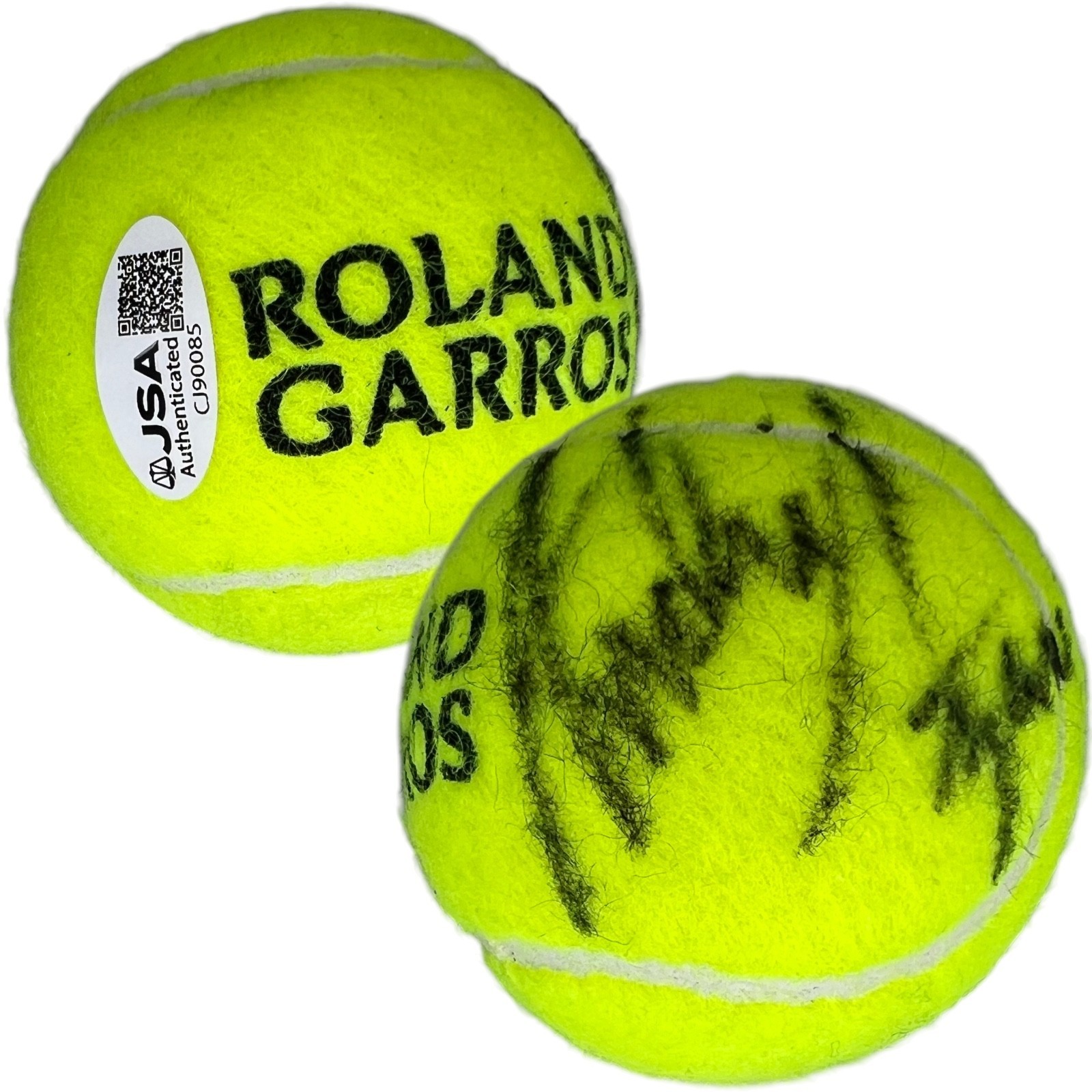 ANDRE AGASSI SIGNED FRENCH OPEN TENNIS BALL ROLLAND GARROS JSA COA LEGEND