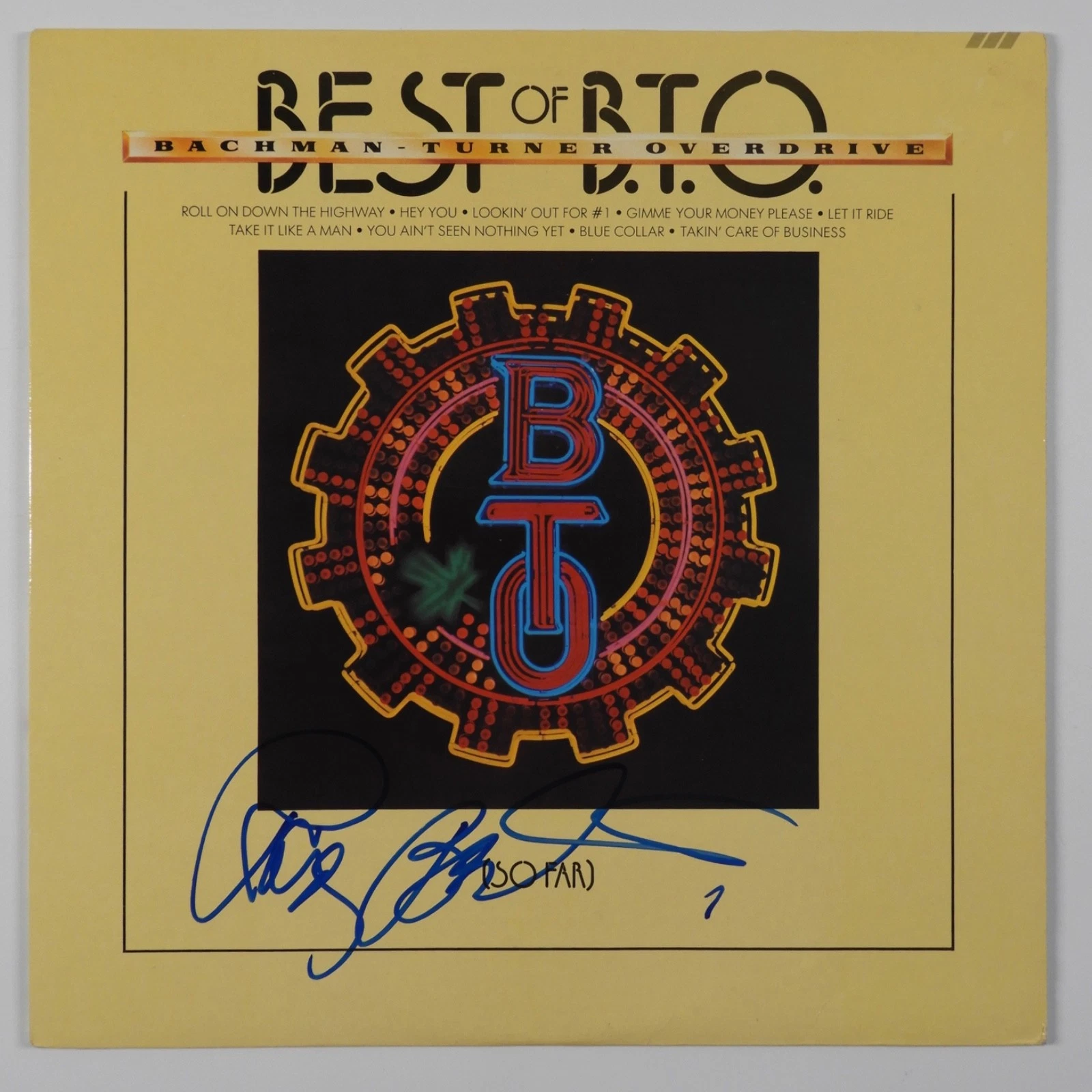 Randy Bachman  JSA Signed Autograph Album Record Vinyl Bachman Turner Overdrive