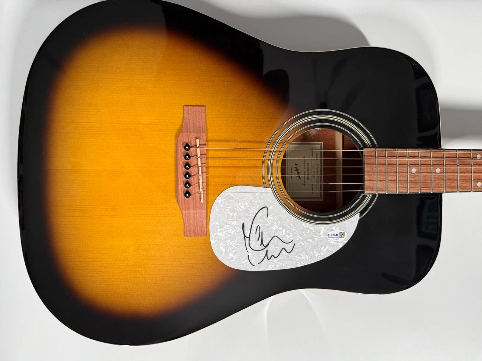 Keith Urban JSA Autograph Signed Guitar Epiphone Acoustic