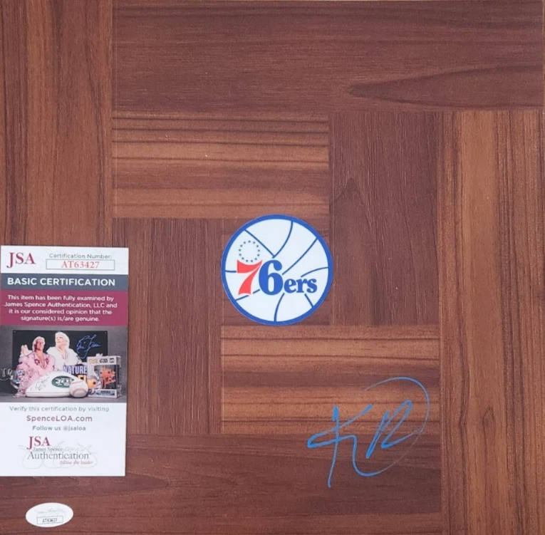 Kelly Oubre Jr. Signed Floorboard w/ JSA COA #AT63427 Philadelphia 76ers Kansas
