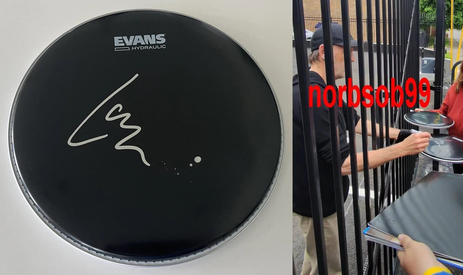 LARS ULRICH METALLICA SIGNED 12