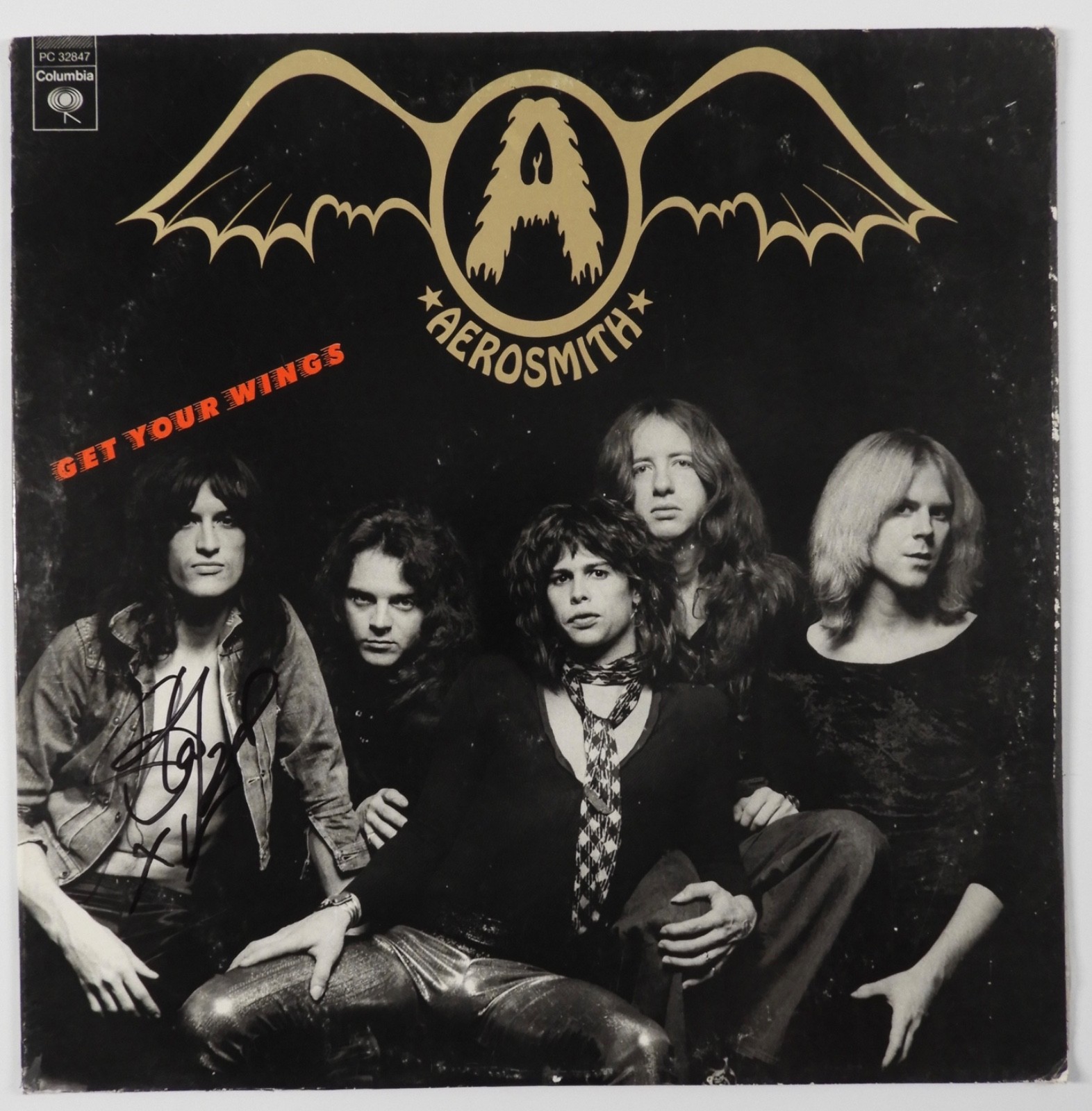 Steven Tyler Aerosmith ACOA Signed Autograph Album Record Vinyl Get Your Wings