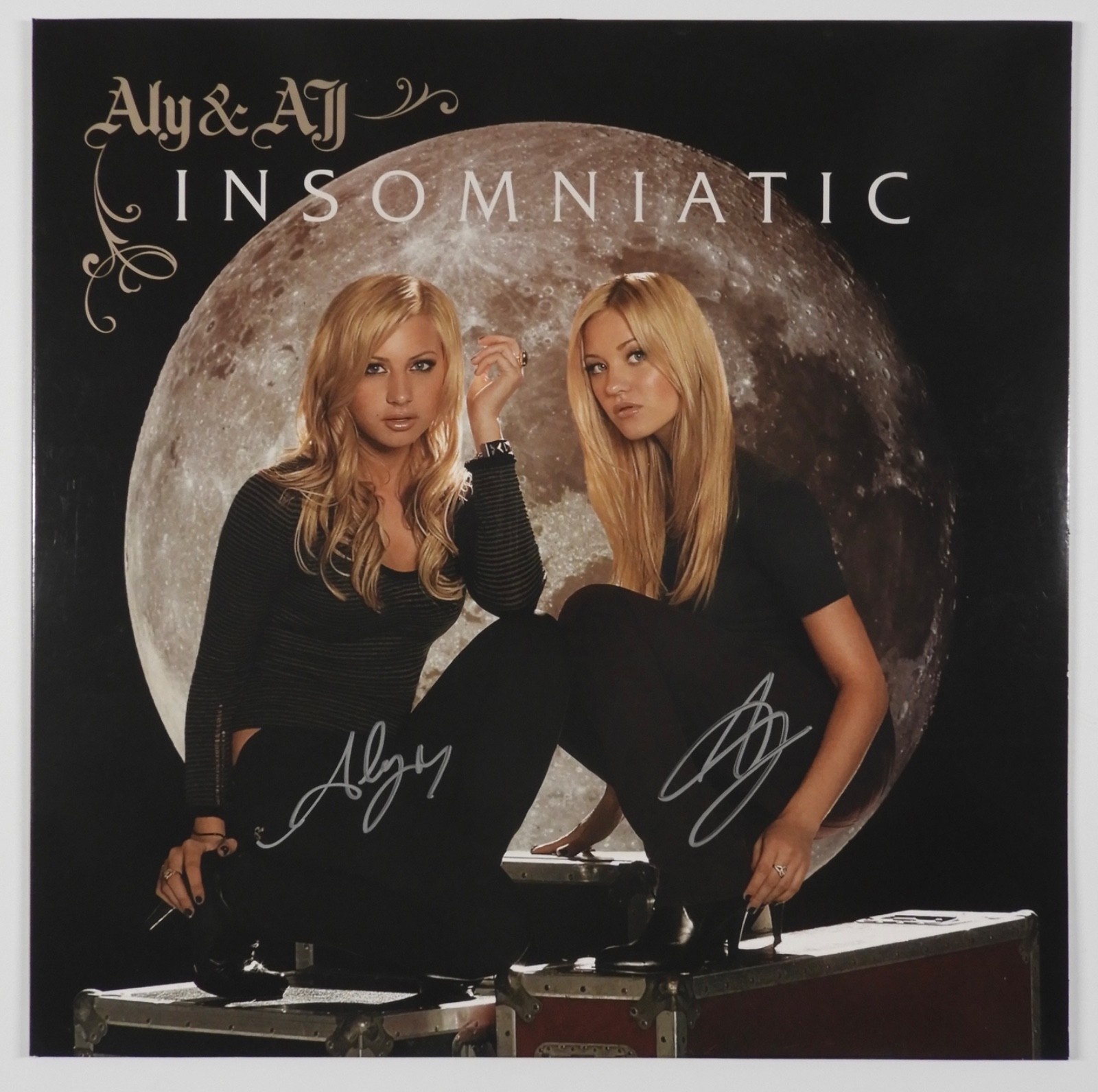 Aly & AJ JSA Autograph Signed Album Record Vinyl Insomniatic