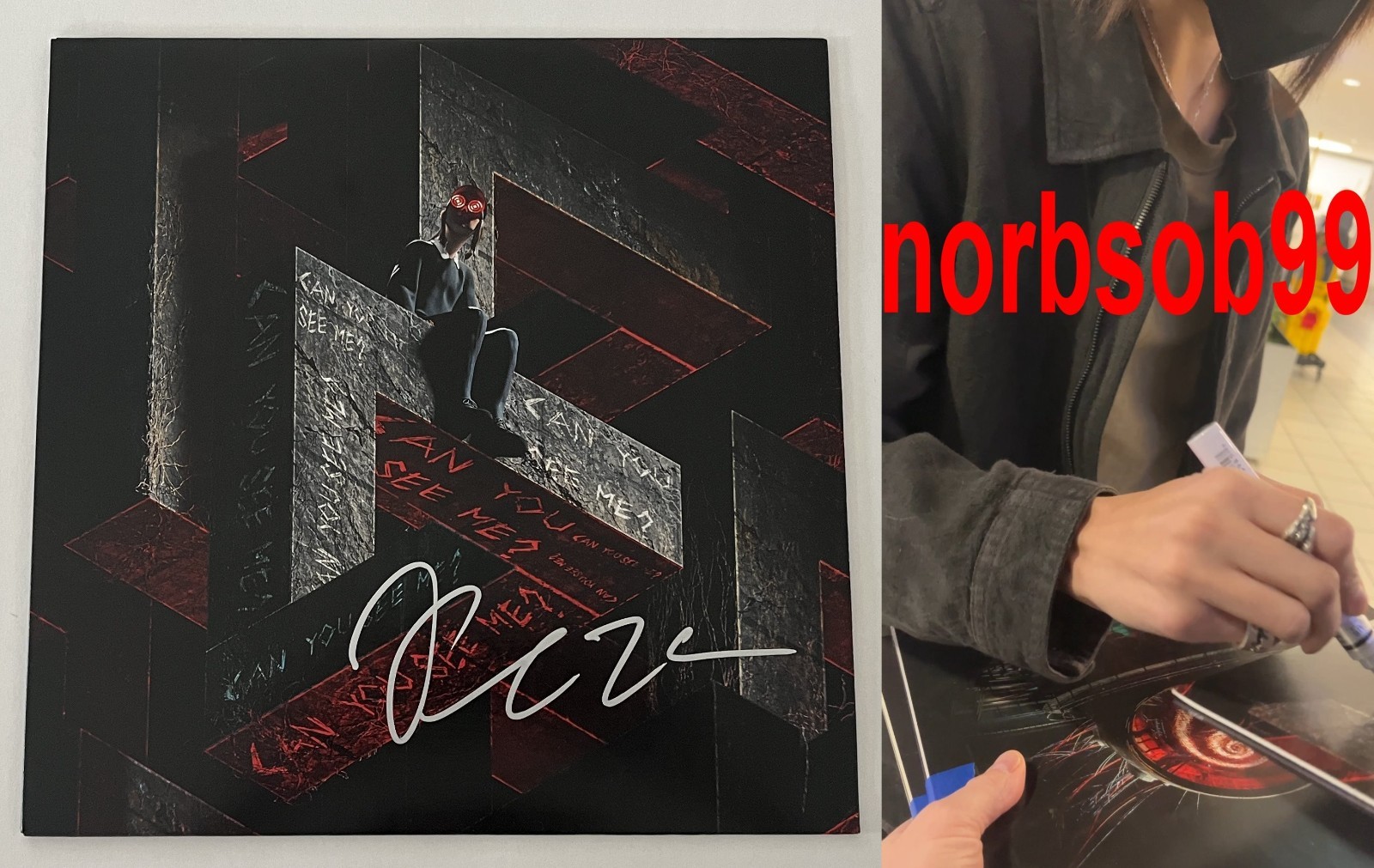 DJ REZZ SIGNED AUTOGRAPH CAN YOU SEE ME VINYL ALBUM w/EXACT VIDEO PROOF & COA