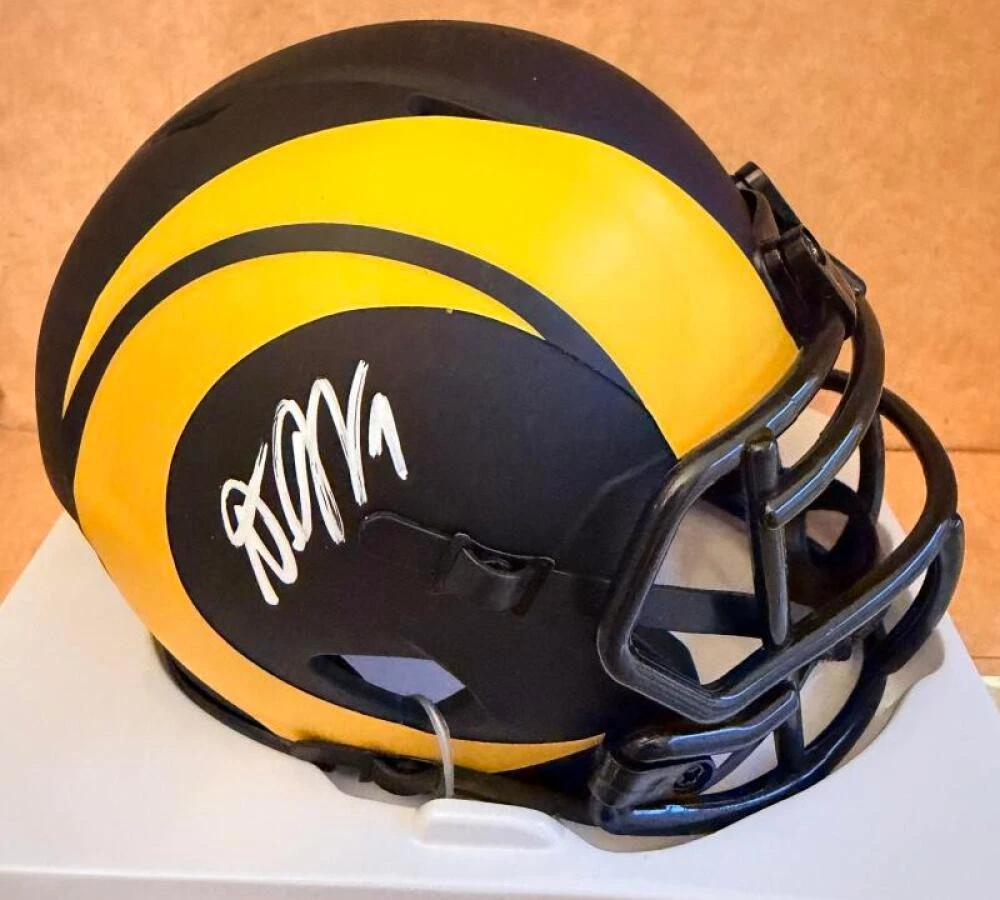DESEAN JACKSON LOS ANGELES RAMS SIGNED AUTO  ECLIPSE HELMET BECKETT