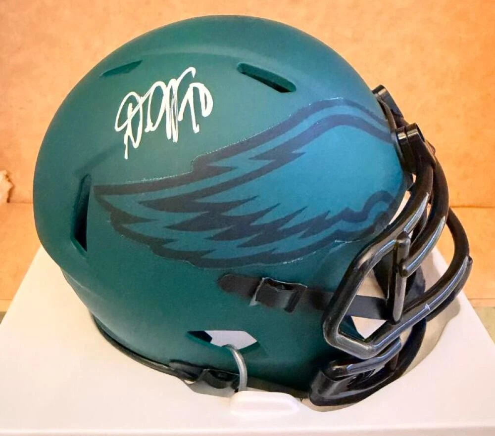 DESEAN JACKSON PHILADELPHIA EAGLES SIGNED RAVE MINI HELMET BECKETT